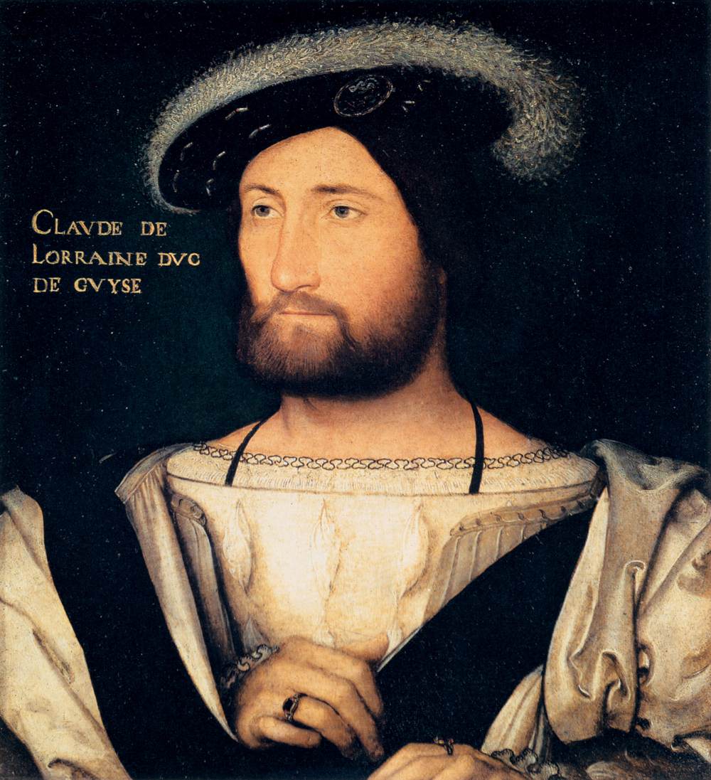 Claude of Lorraine, Duke of Guise, vintage artwork by Jean Clouet, A3 (16x12") Poster Print