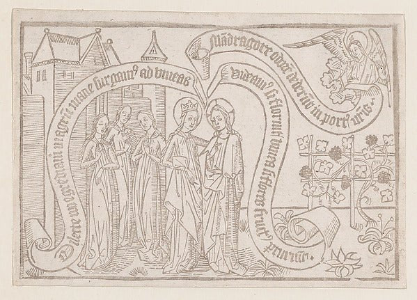 Come My Beloved Let Us Go Forth Into the Field illustration , vintage art, A3 (16x12") Poster Print