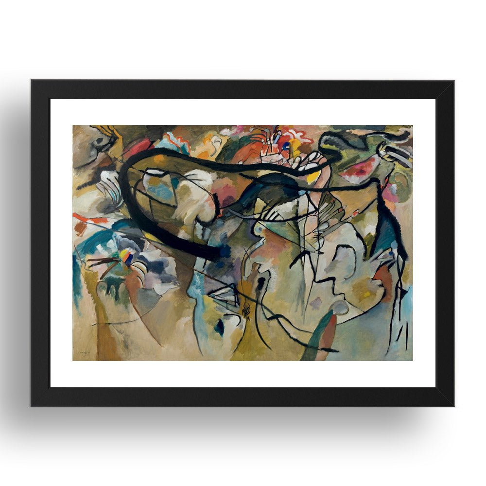 composition 5 1911 by Wassily Kandinsky, 17x13" Frame
