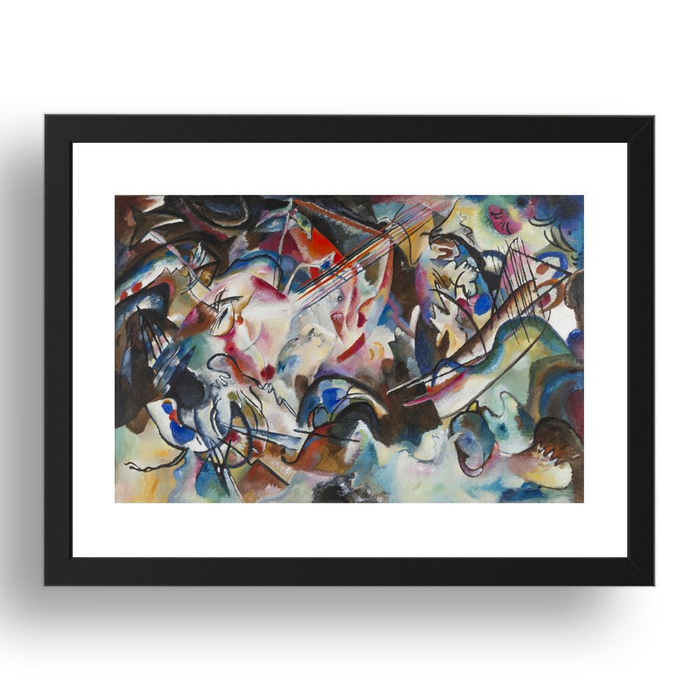 Composition 6, 1913 by Wassily Kandinsky, 17x13" Frame