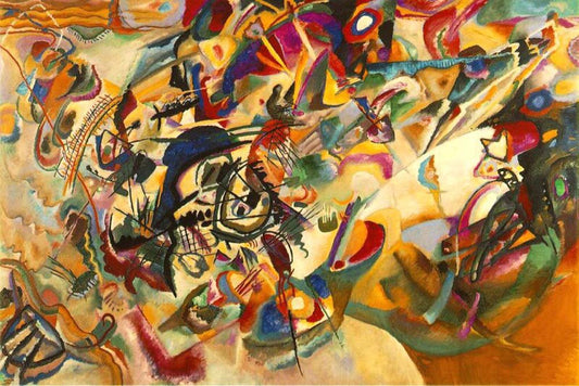 Composition VII - 1913 by Wassily Kandinsky, 23x16"( A2 size ) Poster Print