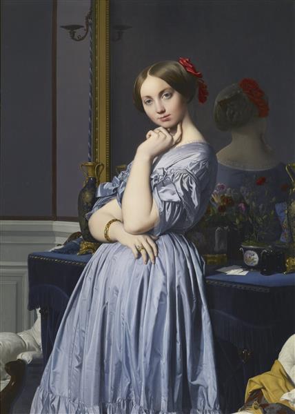 Comtesse d'Hausonville by Jean-Auguste-Dominique Ingres, vintage art, modern poster print