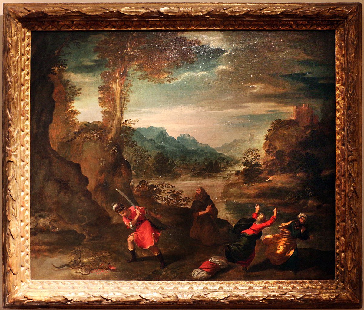 Conversion of Saul, vintage artwork by Ippolito Scarsella, 12x8" (A4) Poster