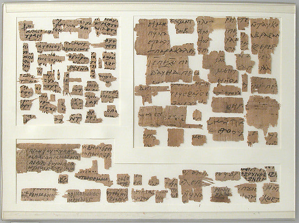 :Papyri Fragments 7th century-16x12"(A3) Poster