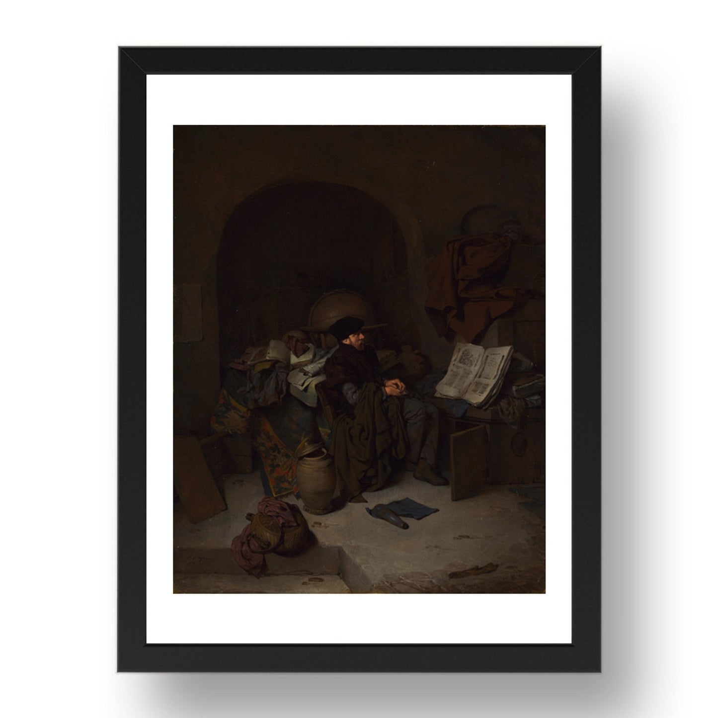Cornelis Bega: An Astrologer, Poster in 17x13"(A3) Frame