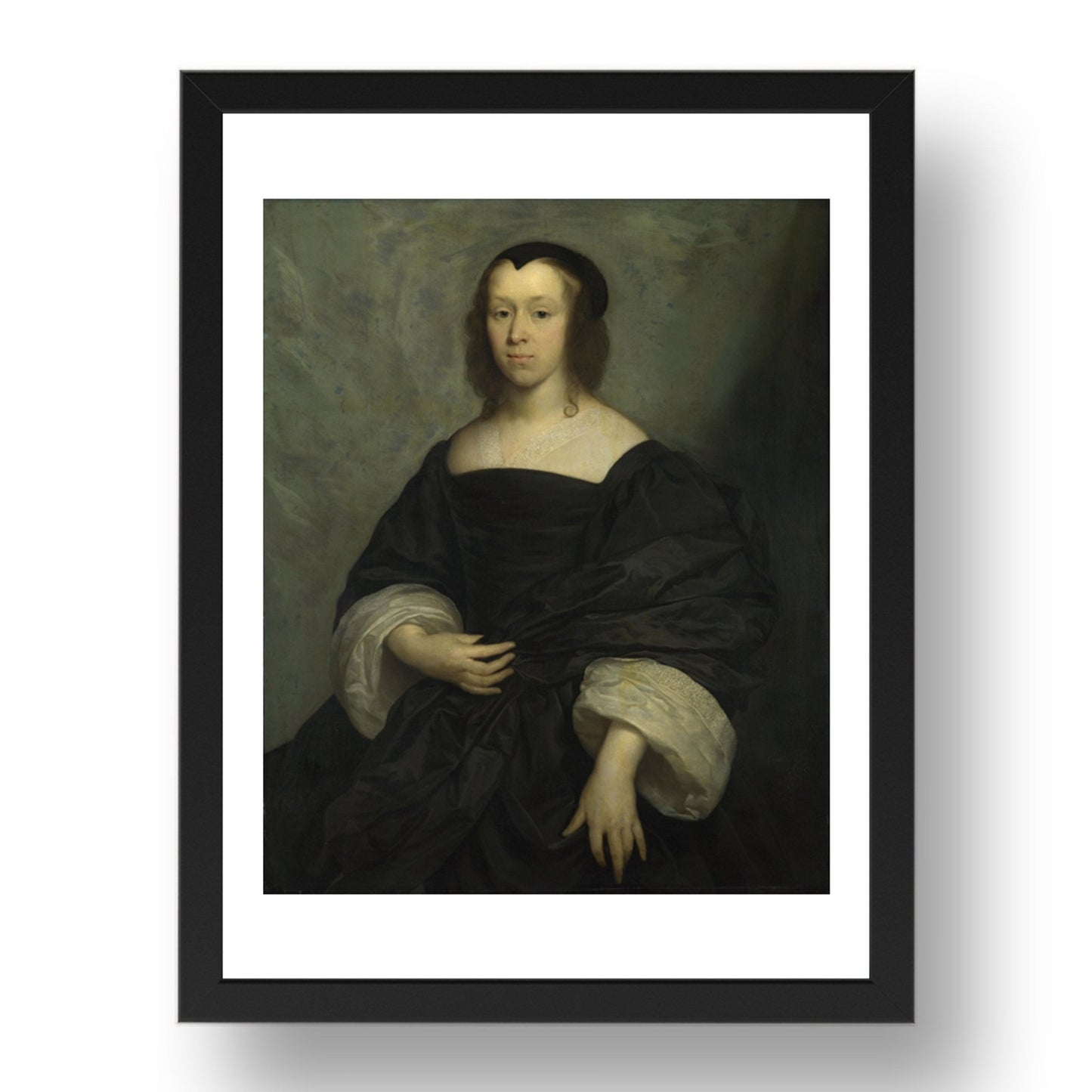 Cornelius Johnson: Portrait of a Lady, Poster in 17x13"(A3) Frame