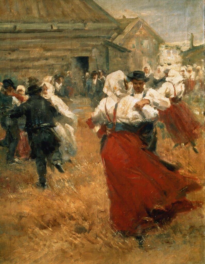Country Festival by Anders Zorn, vintage art, modern poster print