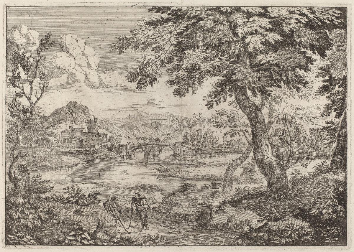 Crescenzio Onofri:Double Arched Bridge,16x12"(A3) Poster