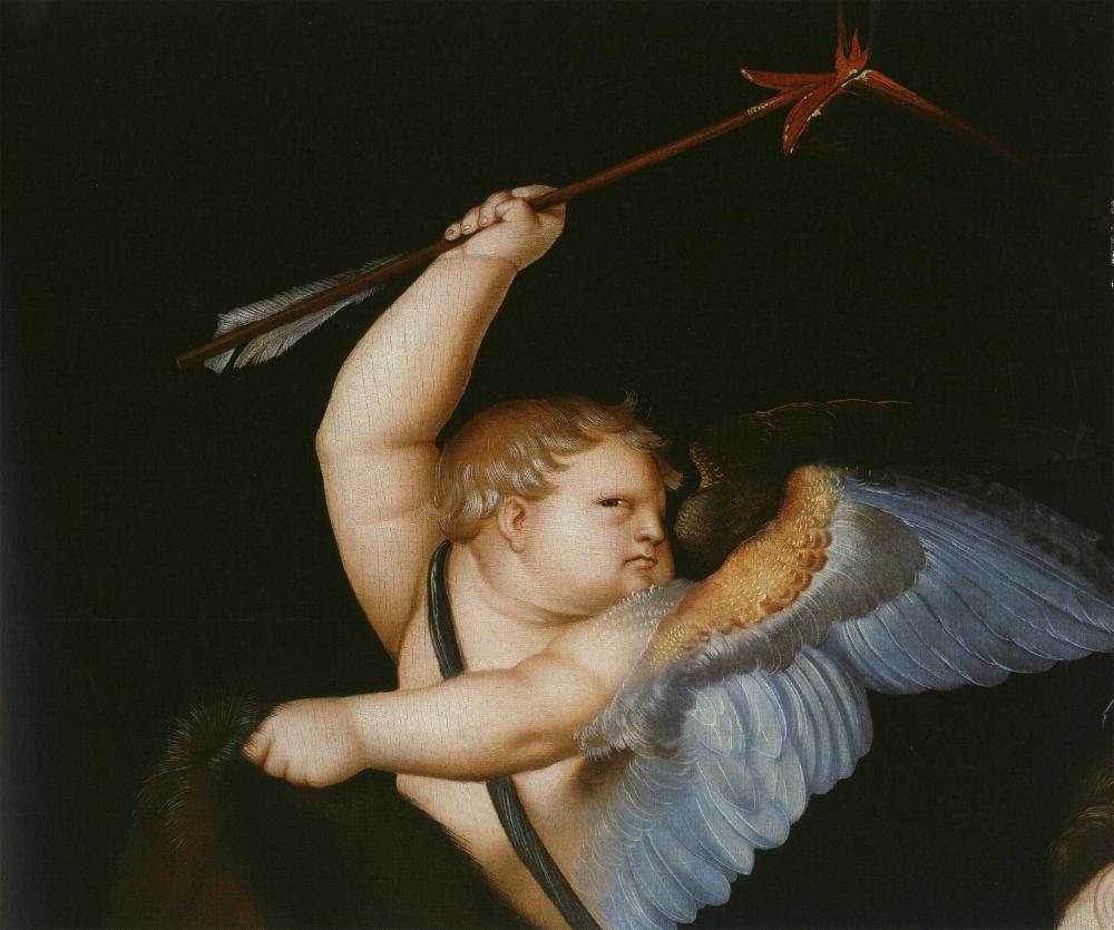 Cupido (fragment), vintage artwork by Hans Baldung, A3 (16x12") Poster Print