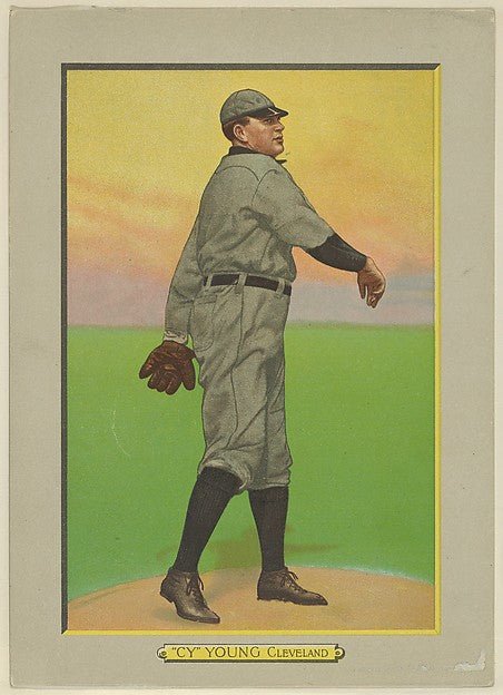:Cy Young Pitcher Cleveland Naps from Turkey Red Cabinets c-16x12"(A3) Poster