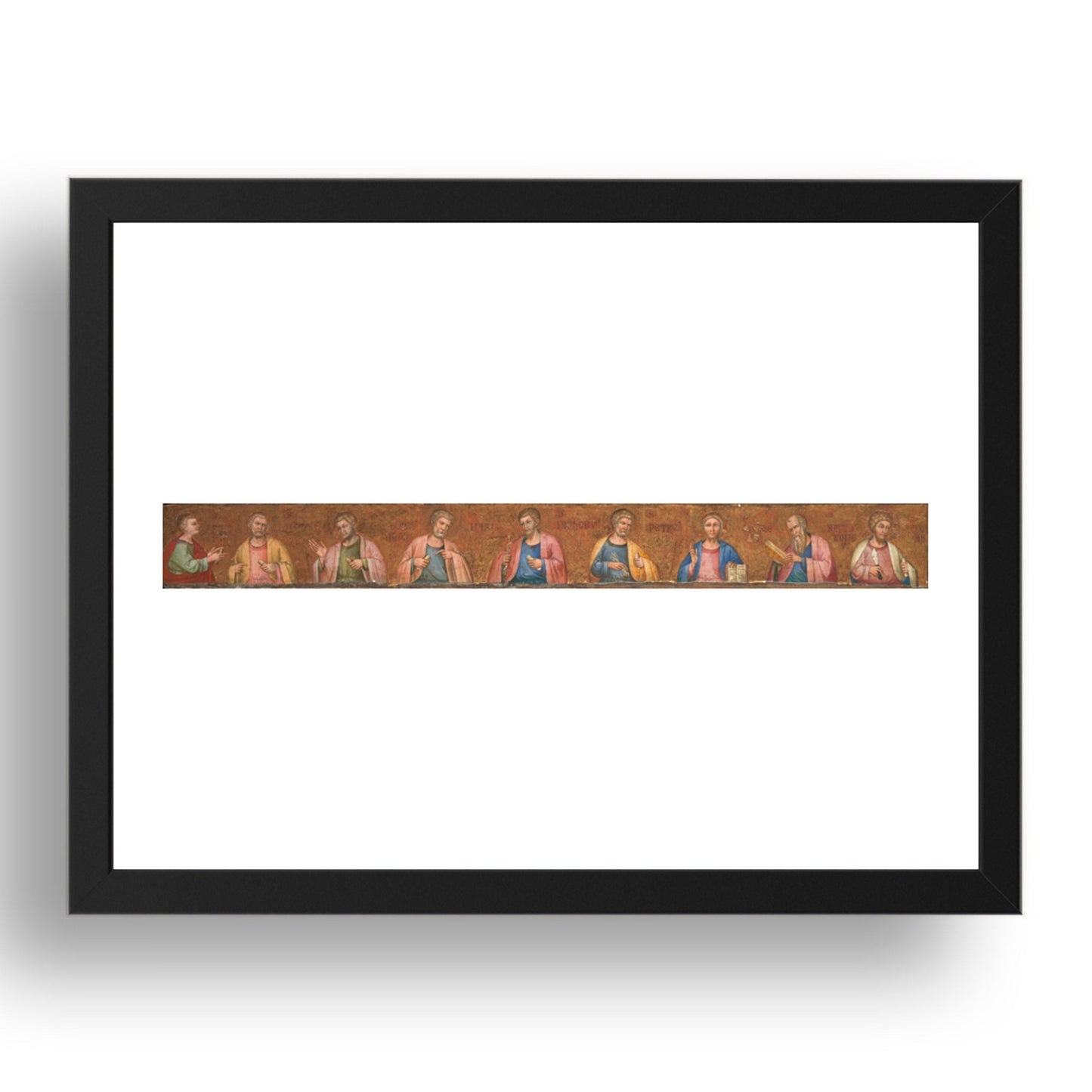 Dalmatian: Christ and Eight Apostles: Predella, Poster in 17x13"(A3) Frame
