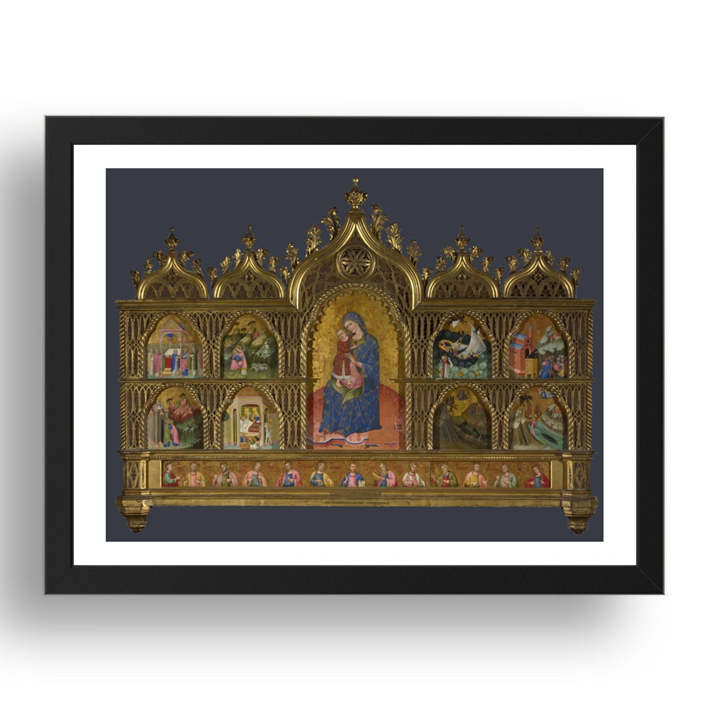 Dalmatian: Dalmatian Altarpiece, Poster in 17x13"(A3) Frame