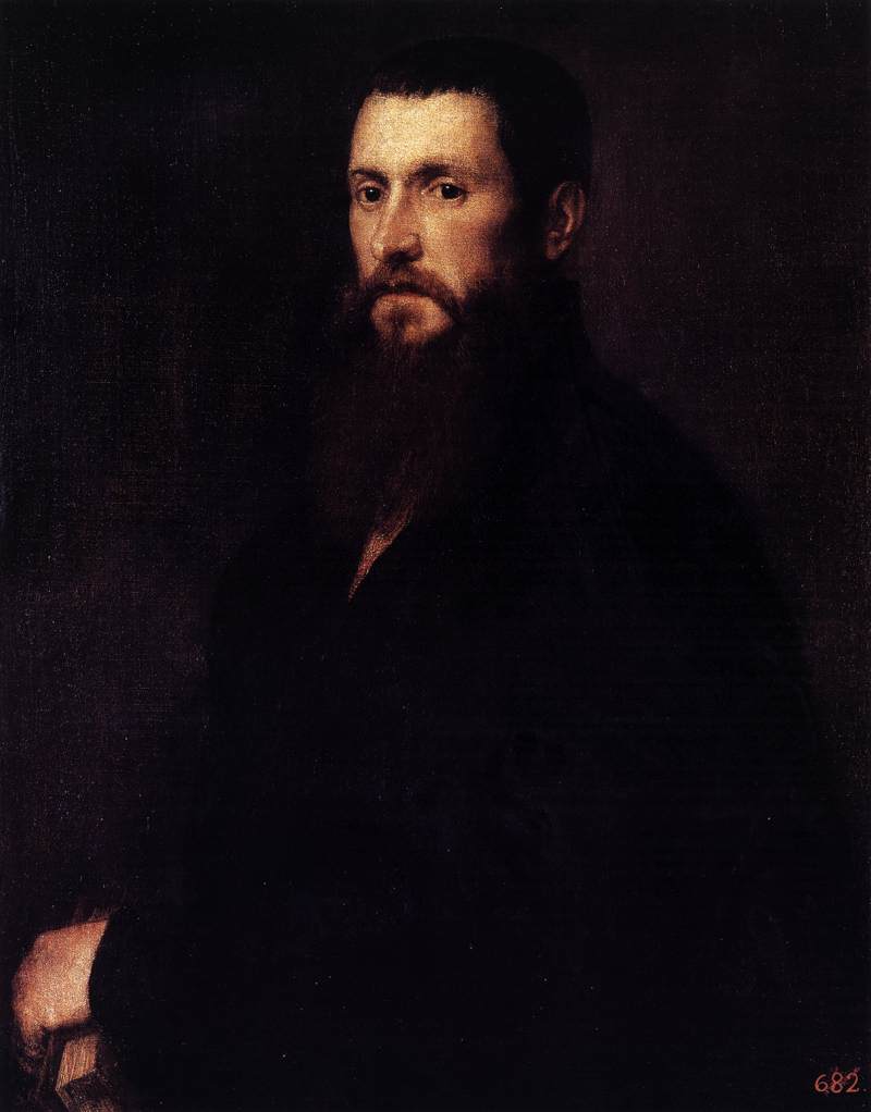 Daniele Barbaro, vintage artwork by Titian, A3 (16x12") Poster Print