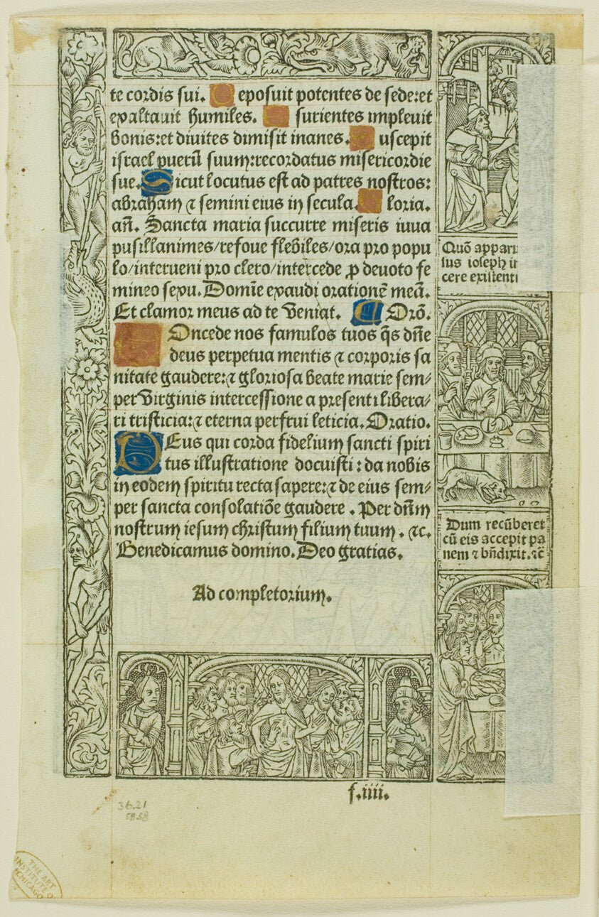 Death of Virgin, from Book of Hours by Philippe Pigouchet (French, active 1488-1518),23x16"( A2 size ) Poster Print