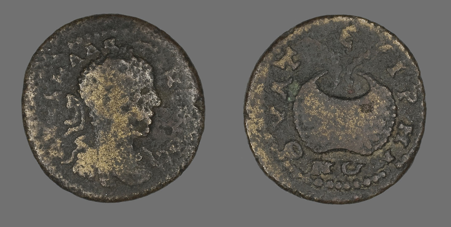 Coin Portraying Emperor Elagabalus - Roman, Poster Print Wall Art