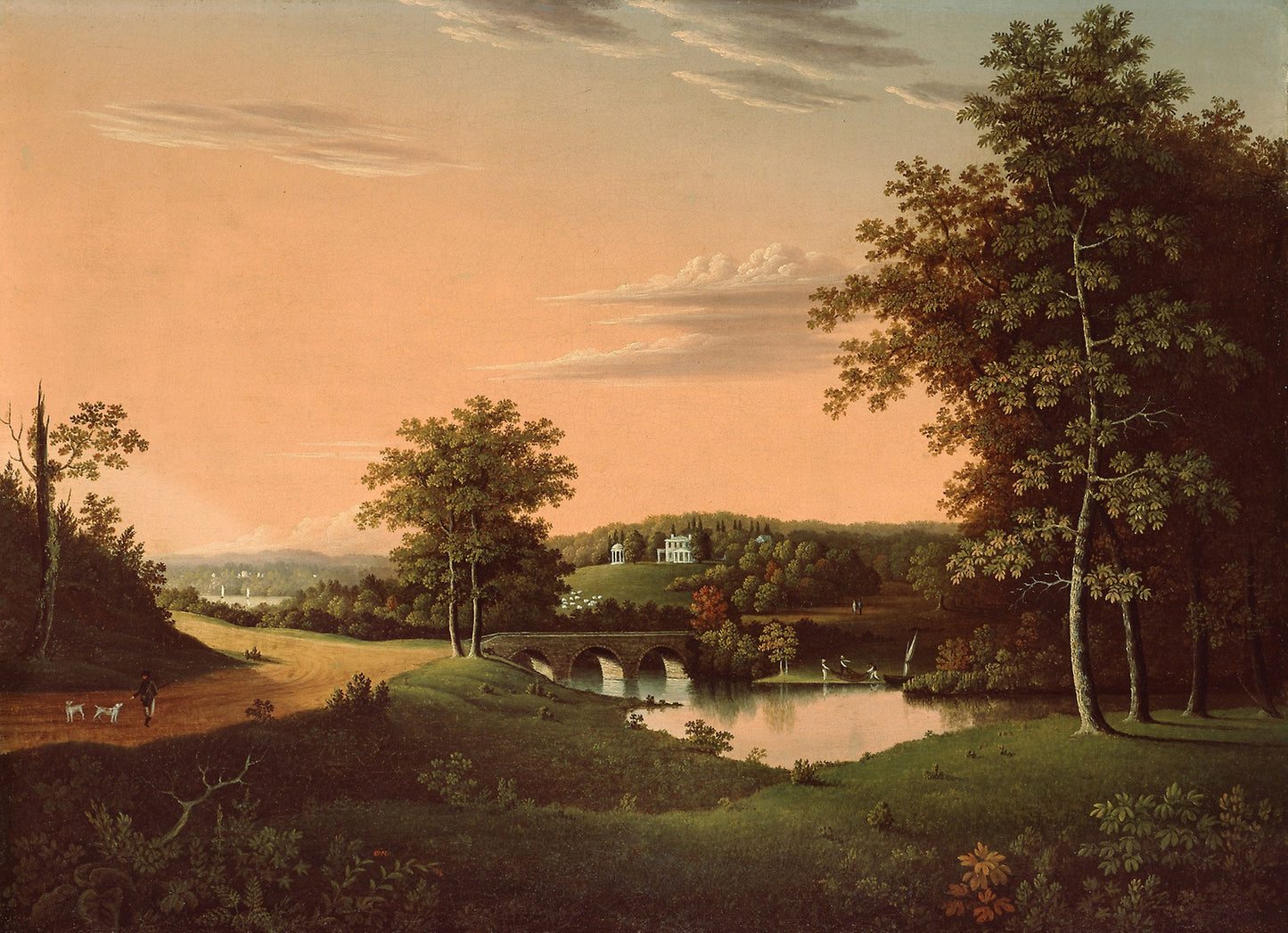 Point Breeze, the Estate of Joseph Napoleon Bonaparte at Bordentown, New Jersey - Attributed to Charles Lawrence, Poster Print Wall Art