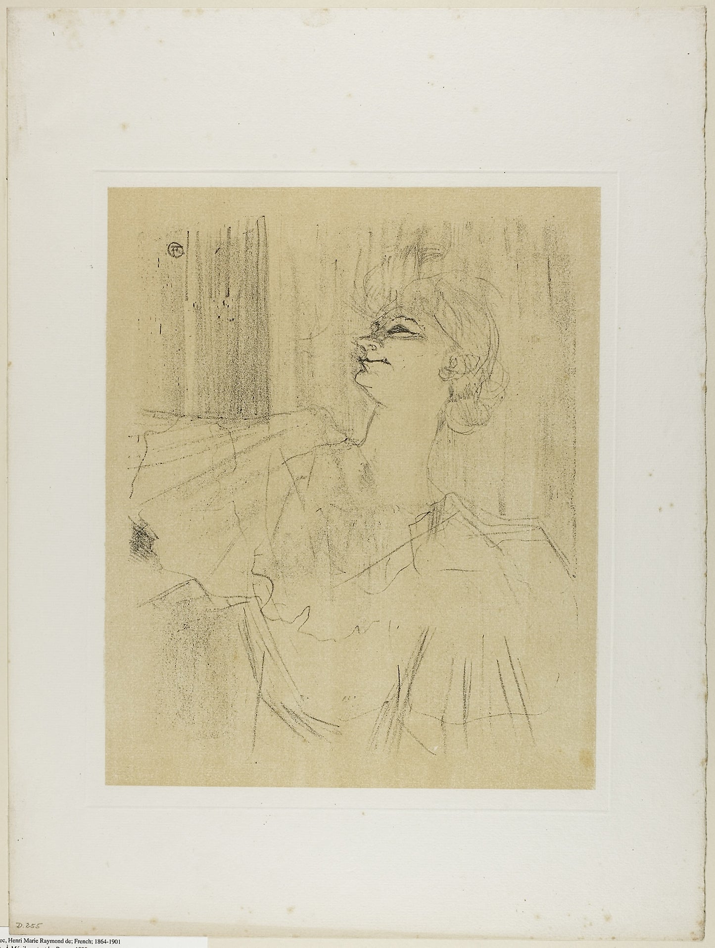 Yvette Guilbert—A Menilmontant de Bruant, from Yvette Guilbert - Henri de Toulouse-Lautrec, Poster Print Wall Art