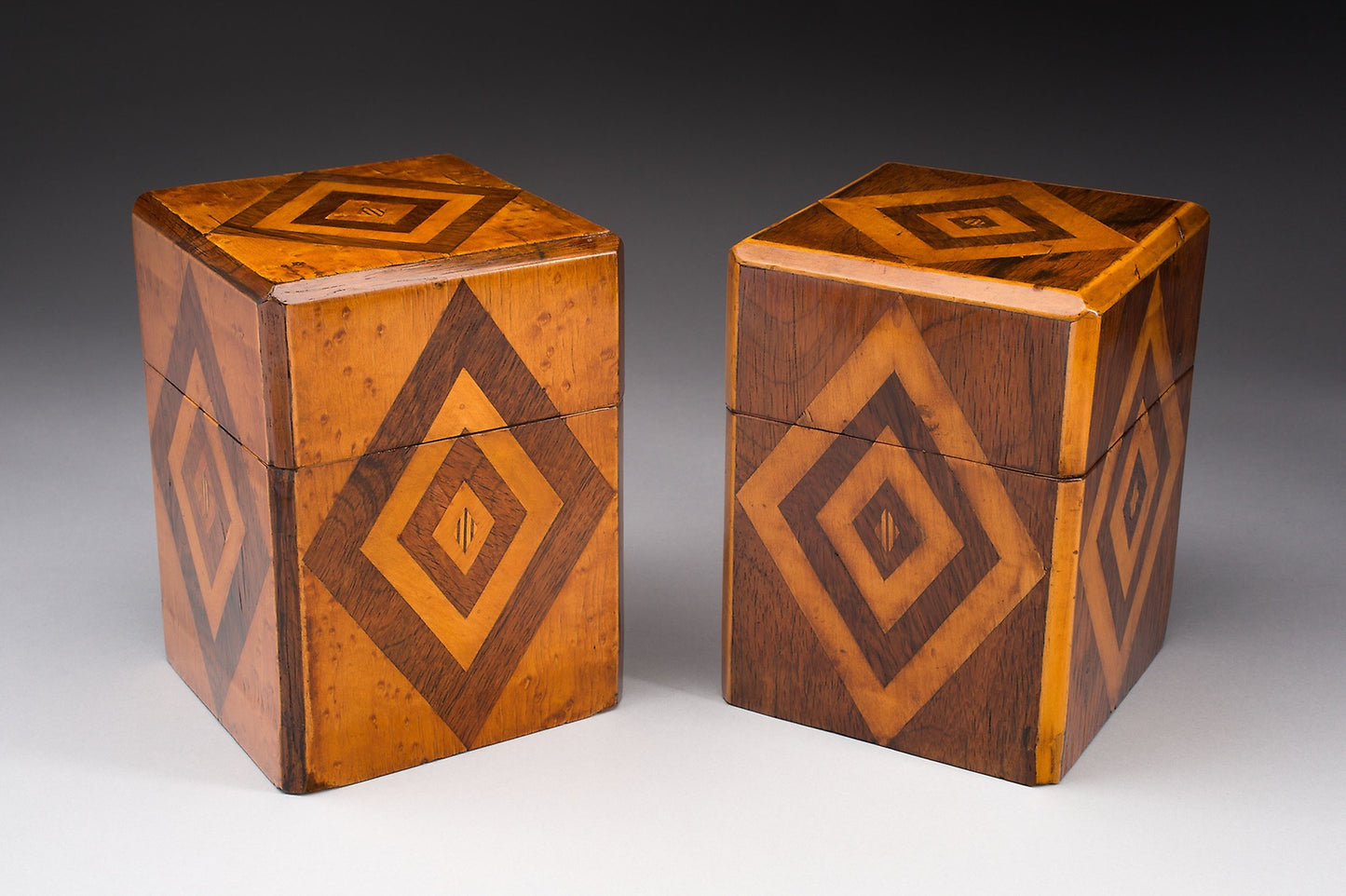 Pair of Tea Caddies - Artist unknown, Poster Print Wall Art