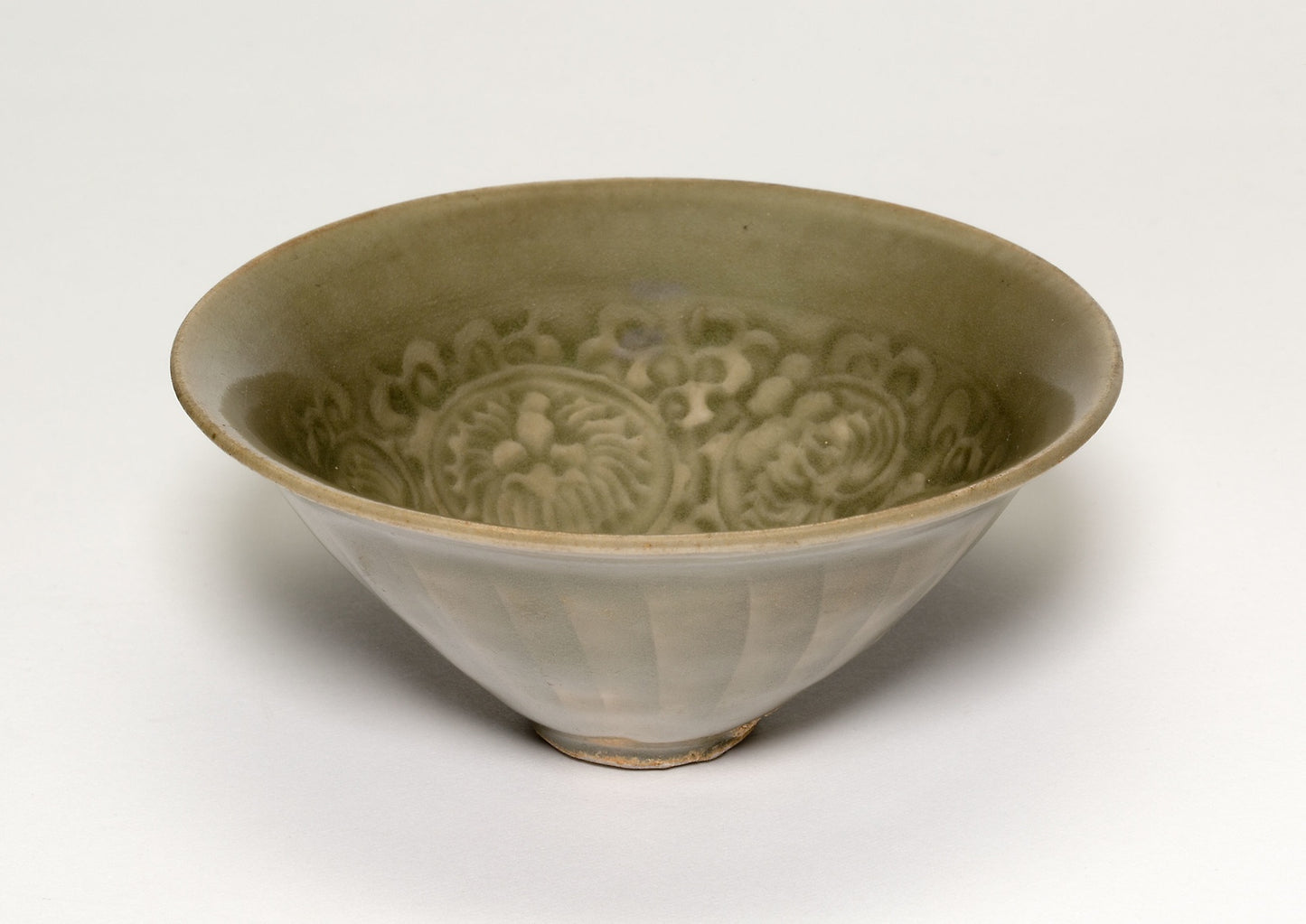 Conical Bowl with Peonies - China, Poster Print Wall Art