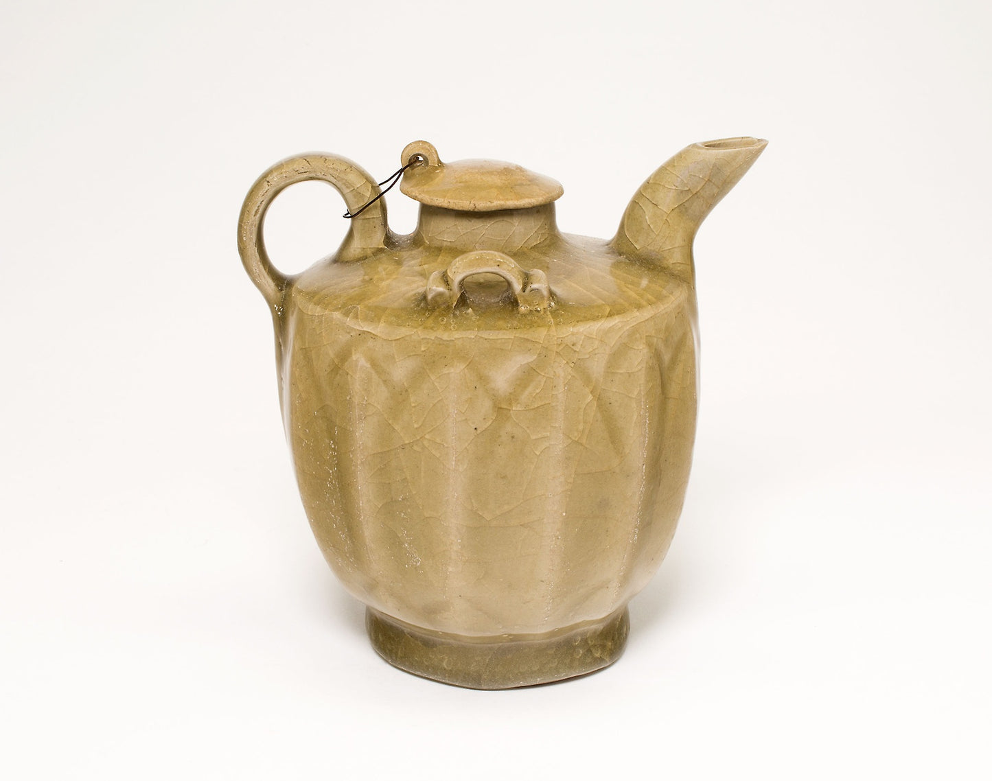 Covered Ewer with Upright Lotus Petals - China, Poster Print Wall Art