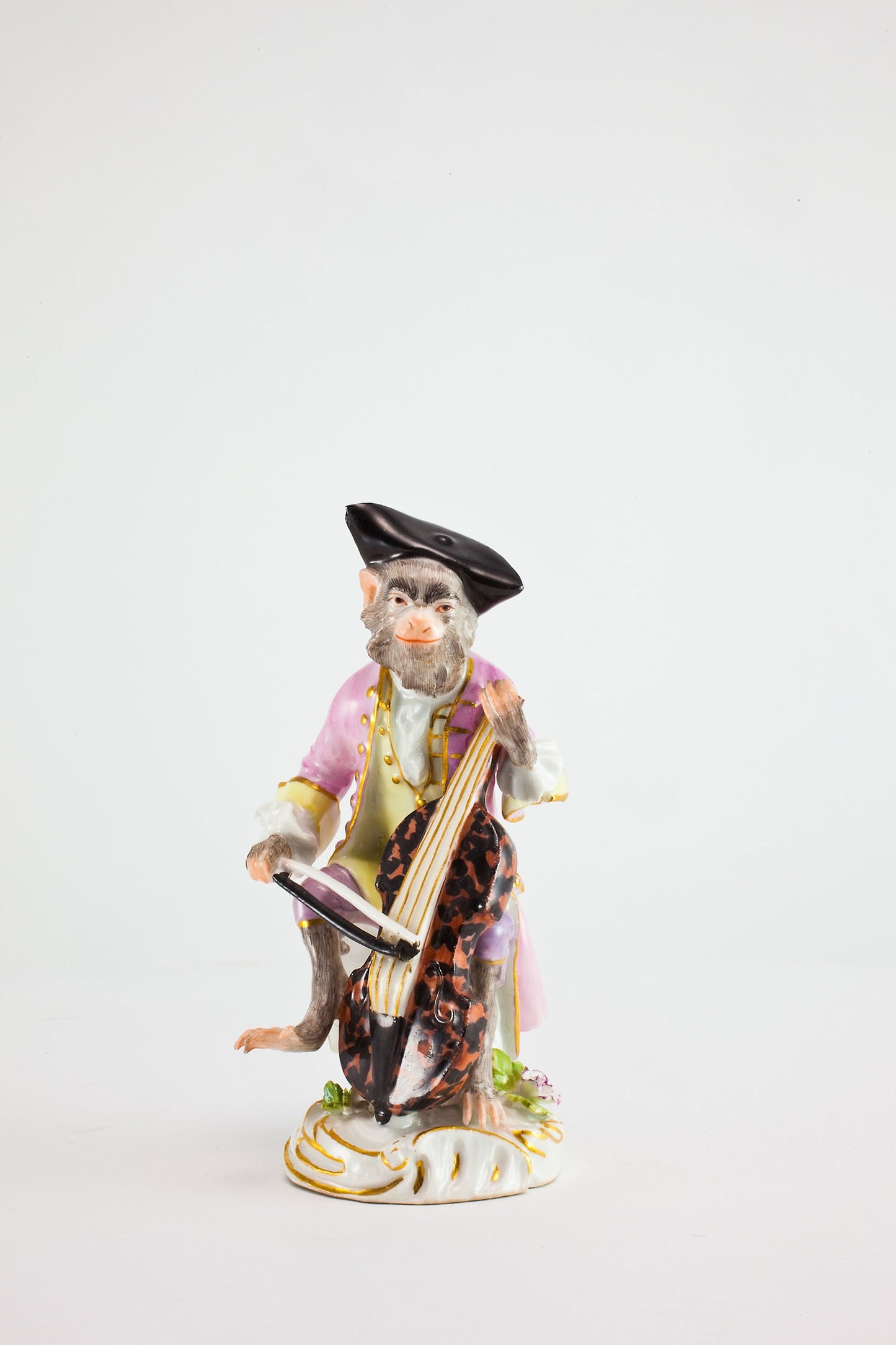 Cellist for the Monkey Band - Meissen Porcelain Manufactory, Poster Print Wall Art