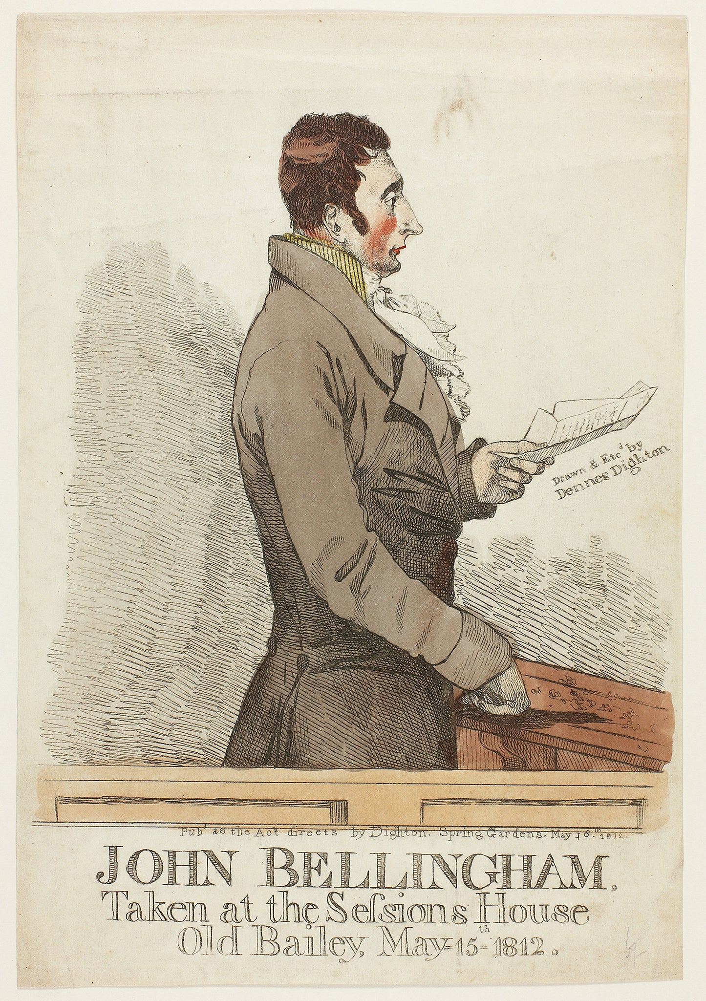 John Bellingham - Denis Dighton, Poster Print Wall Art