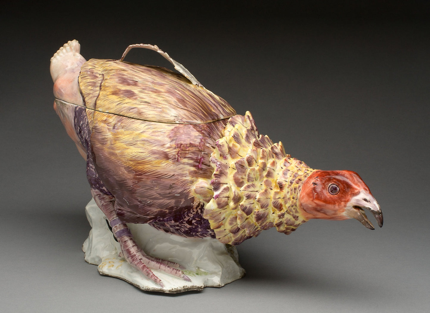 Tureen in the form of a Fighting Cock - Chelsea Porcelain Manufactory, Poster Print Wall Art