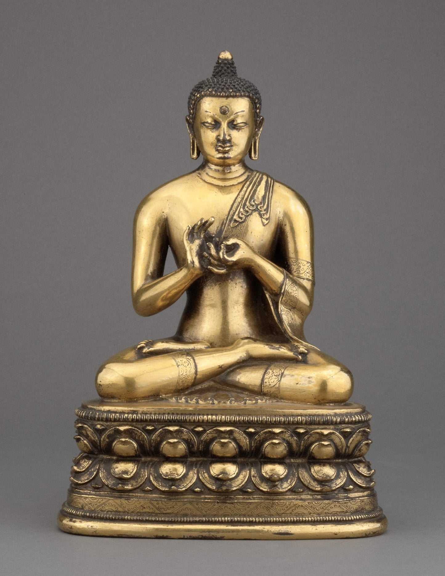 Vairochana Buddha Seated Giving the First Sermon (Dharmachakramudra) - Mongolia, Poster Print Wall Art