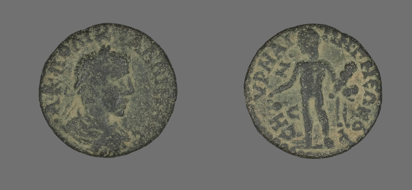 Coin Portraying the Emperor Gallienus - Roman, Poster Print Wall Art
