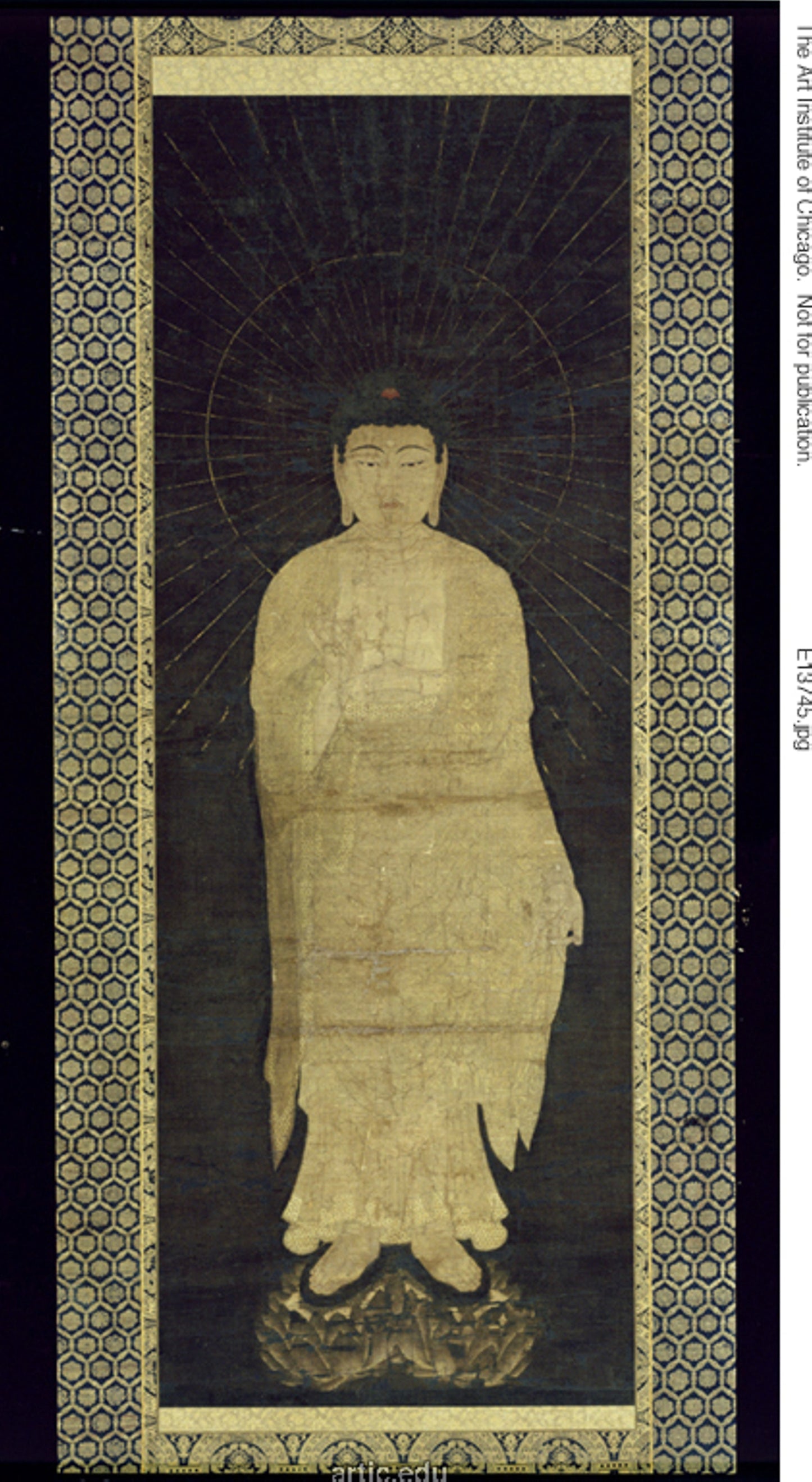 The Buddha Amida, from the triptych Approach of the Amida Trinity: Japanese,16x12"(A3) Poster
