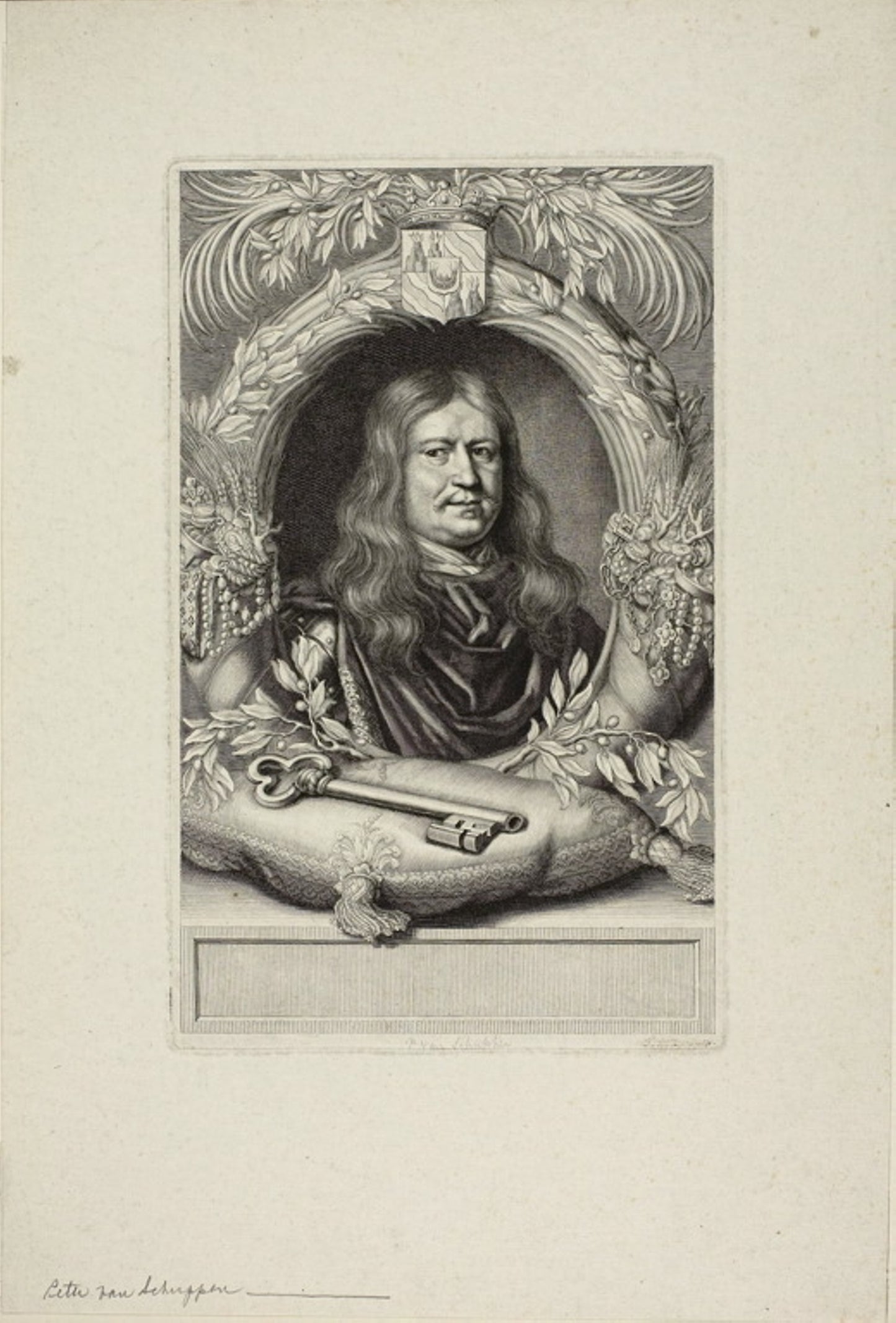 Portrait of a Man - Pierre Louis van Schuppen, Poster Print Wall Art