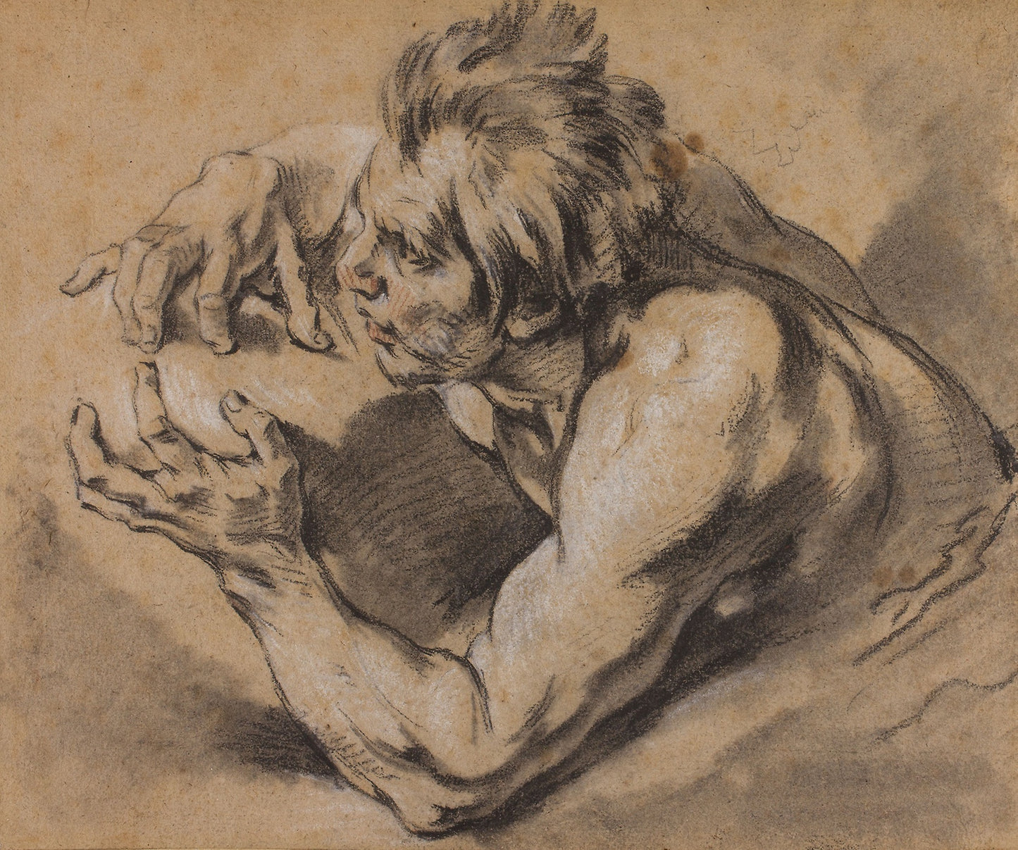Study of a Triton - François Boucher, Poster Print Wall Art