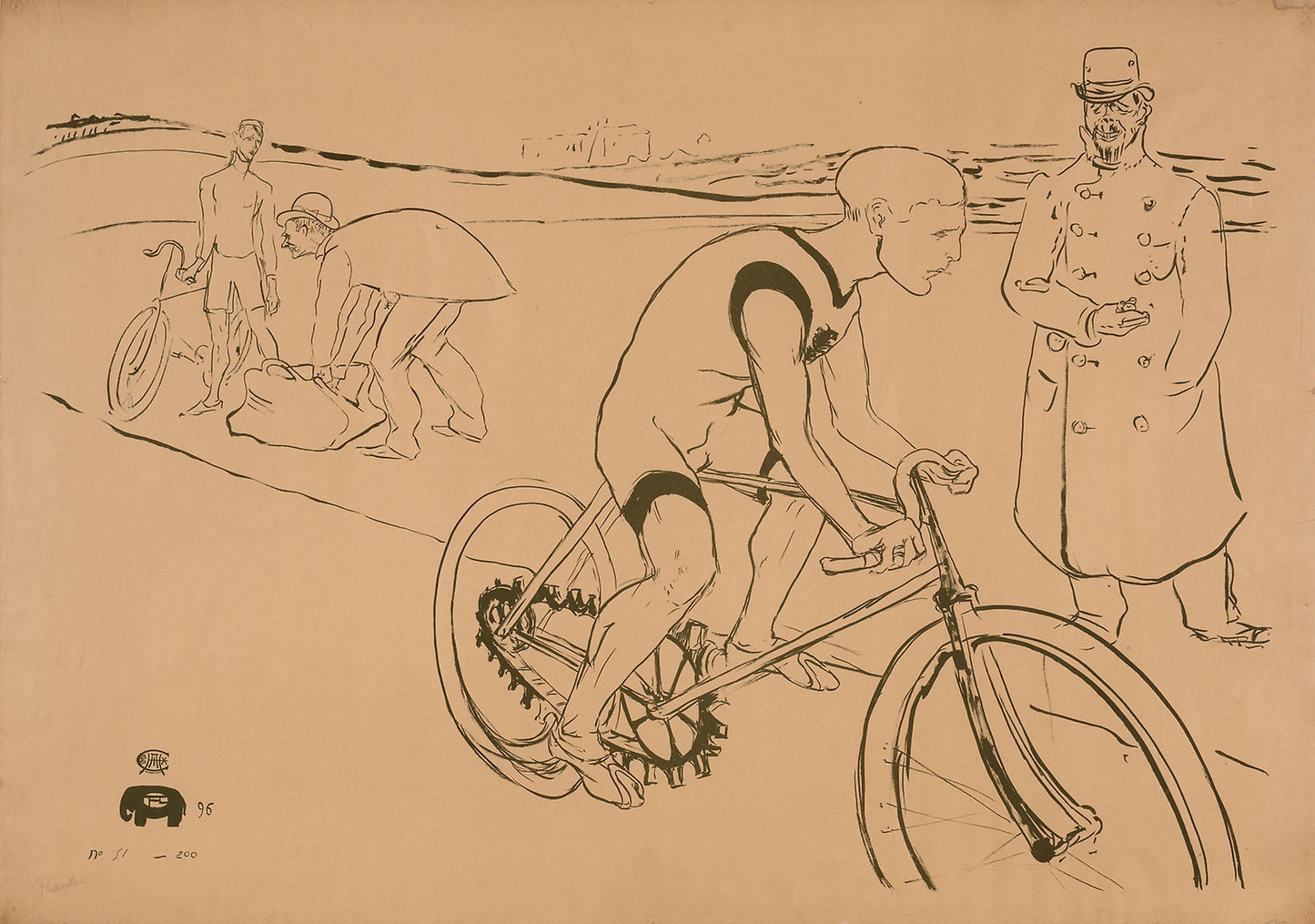 Cycle Michael: Henri de Toulouse-Lautrec,16x12"(A3) Poster