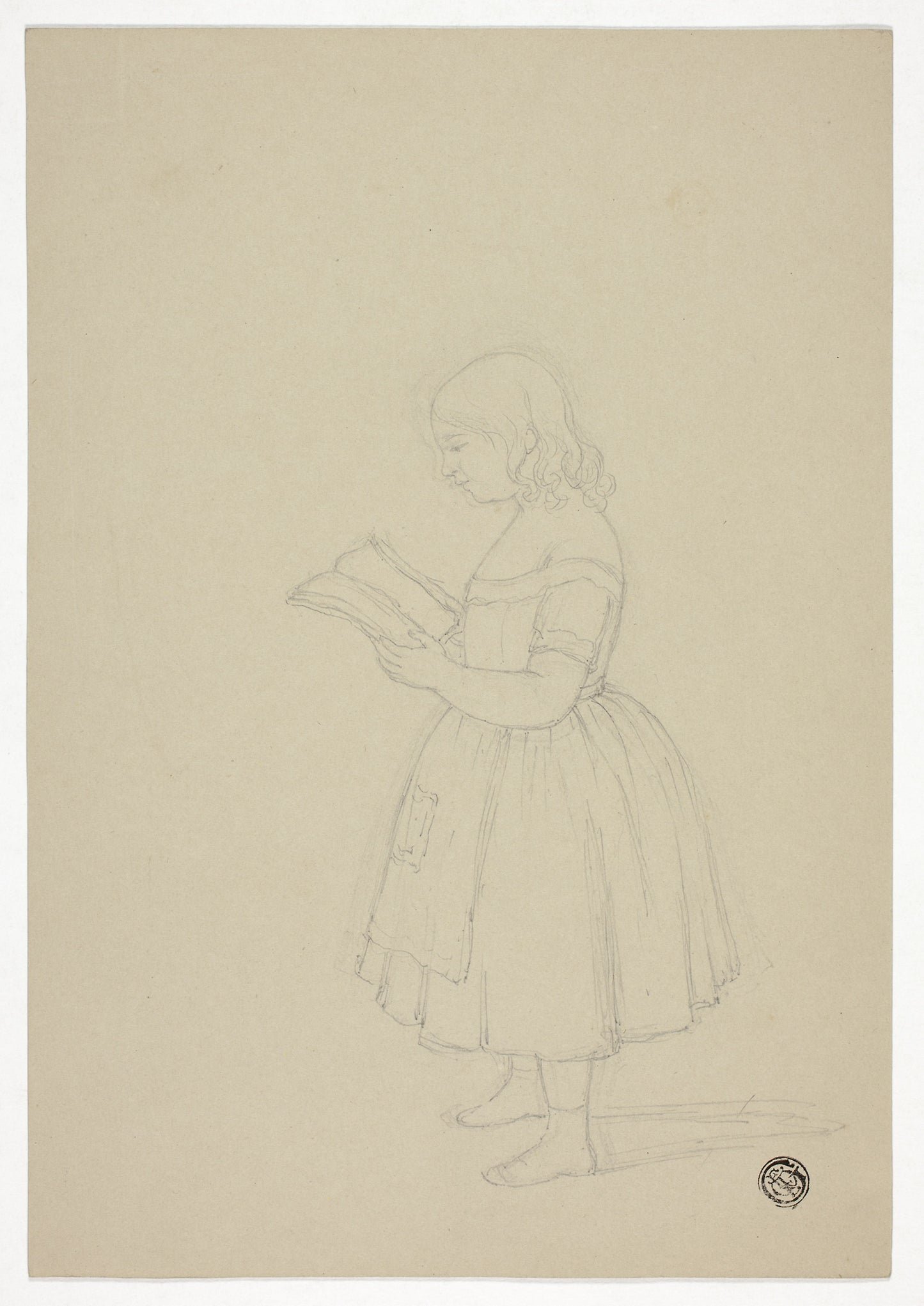 Young Girl Reading - Elizabeth Murray, Poster Print Wall Art
