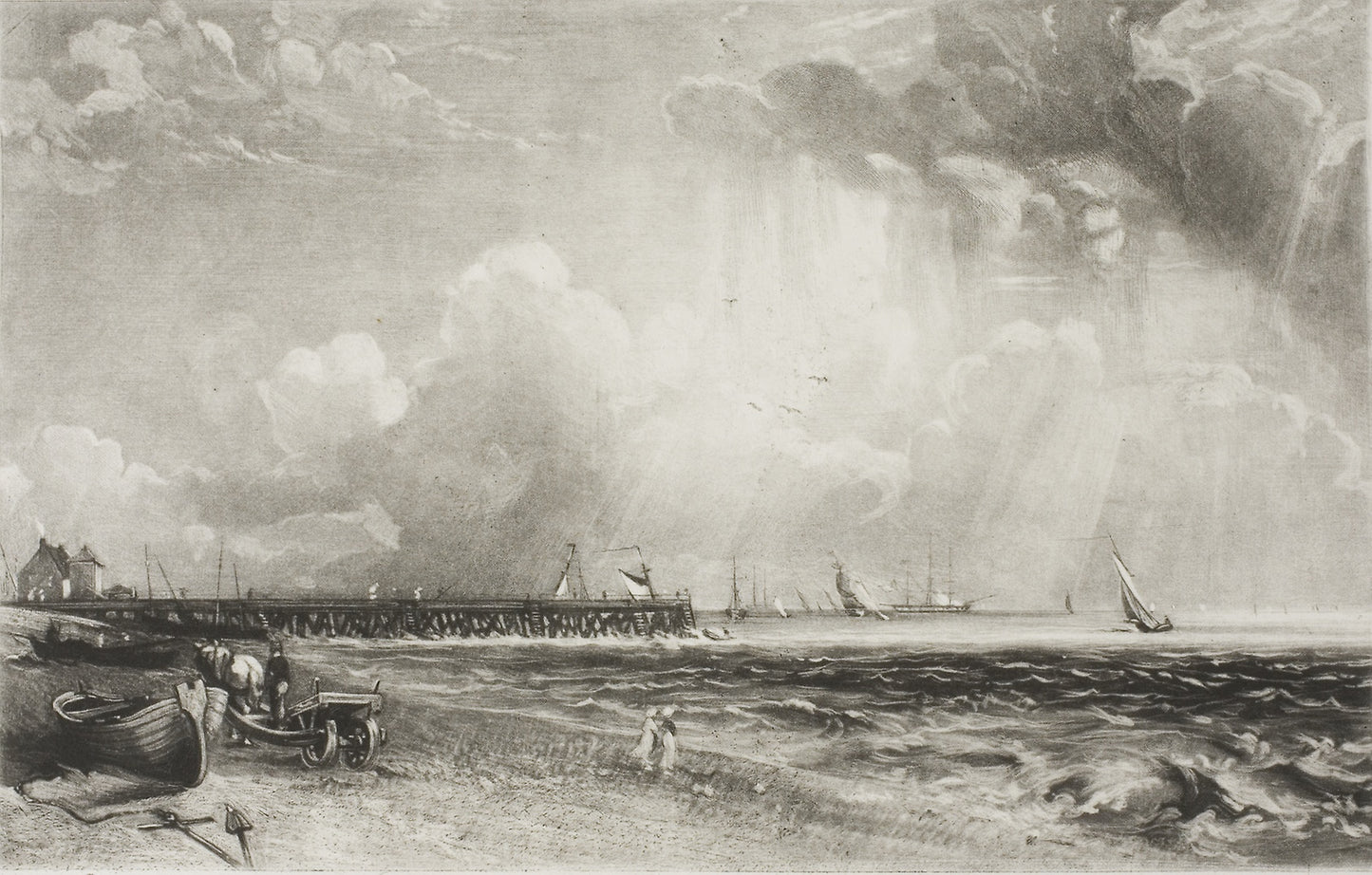 Yarmouth, Norfolk - David Lucas (English, 1802-1881), Poster Print Wall Art