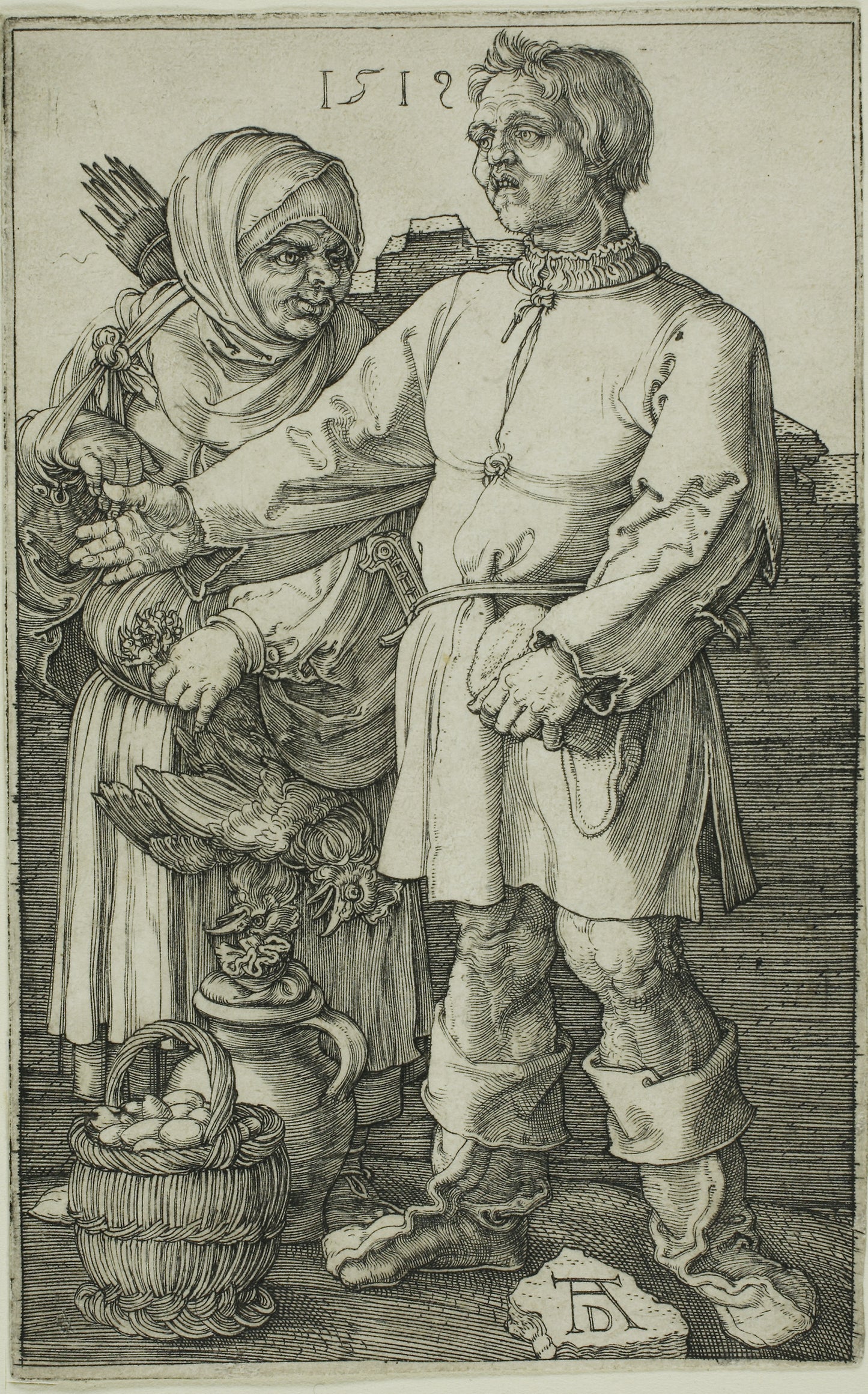 The Peasant and His Wife at Market - Albrecht Dürer, Poster Print Wall Art