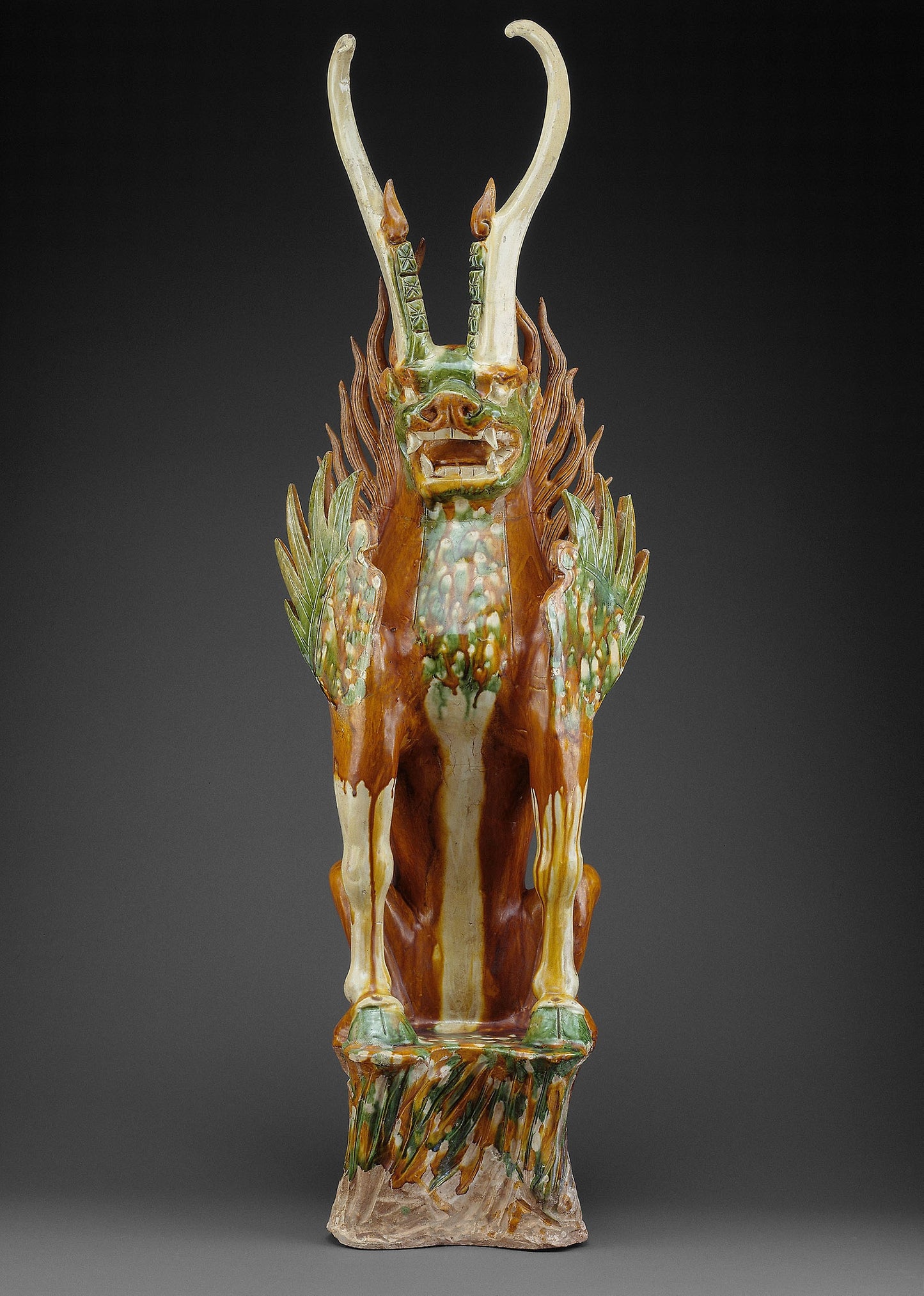 Feline-Headed Guardian Beast (Zhenmushou) - China, Poster Print Wall Art