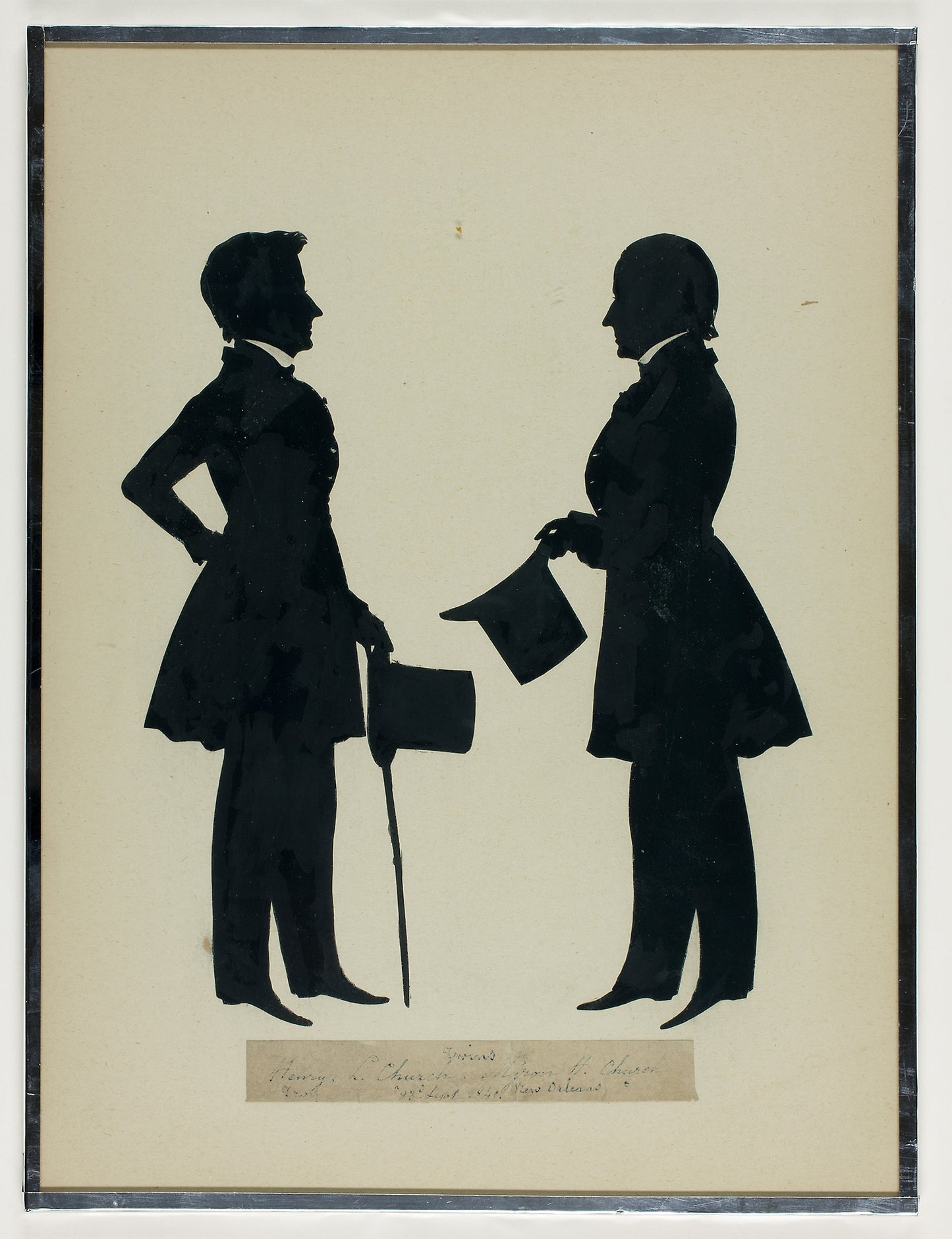 Henry L. and Myron H. Church - Auguste Edouart, Poster Print Wall Art