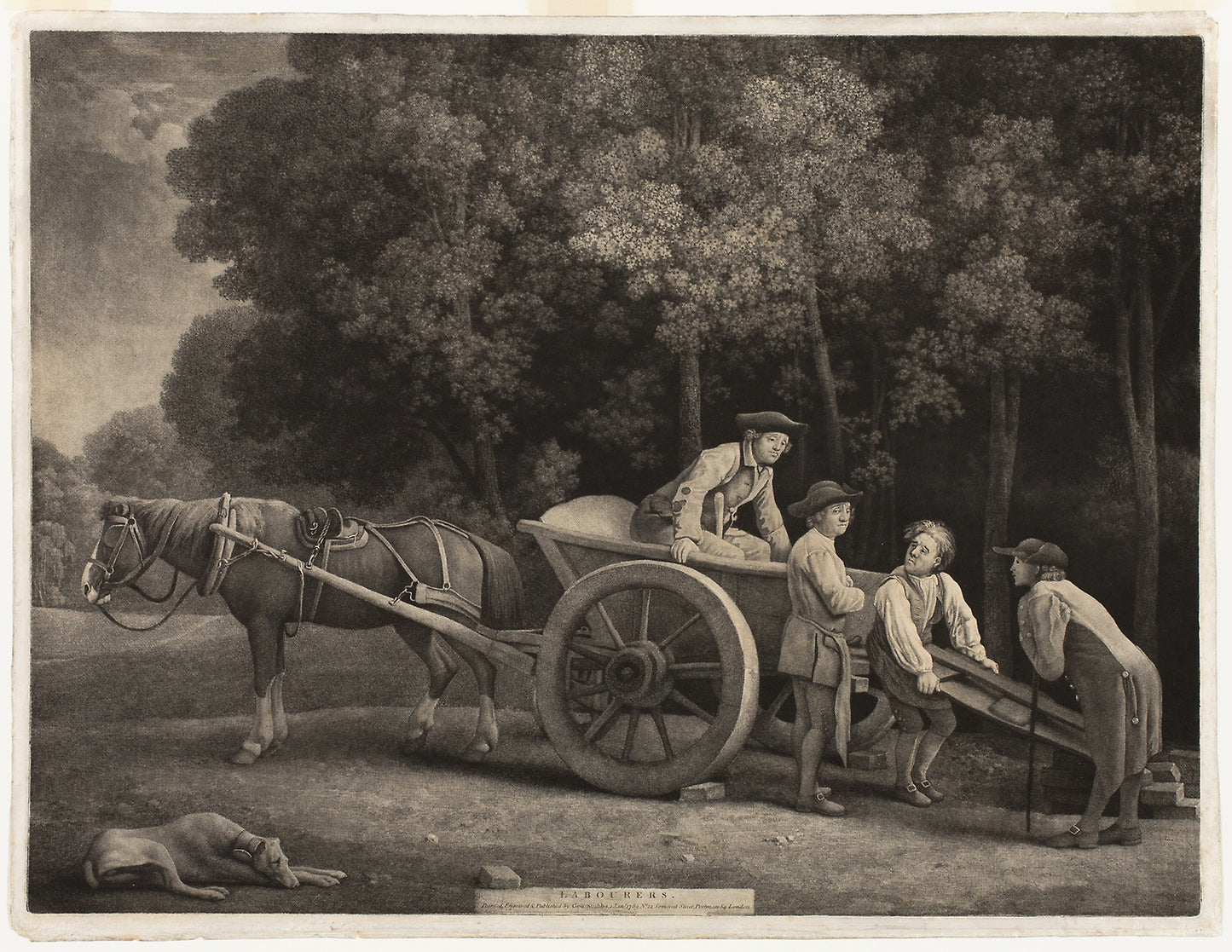 Laborers - George Stubbs, Poster Print Wall Art