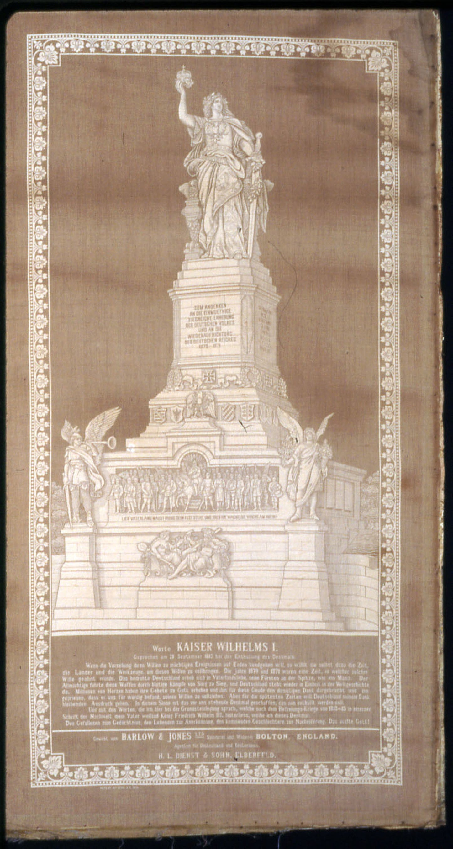 Panel (Commrmorative) - Designed - H. L. Dienst & Sohn (Germany, Elberfield), Poster Print Wall Art