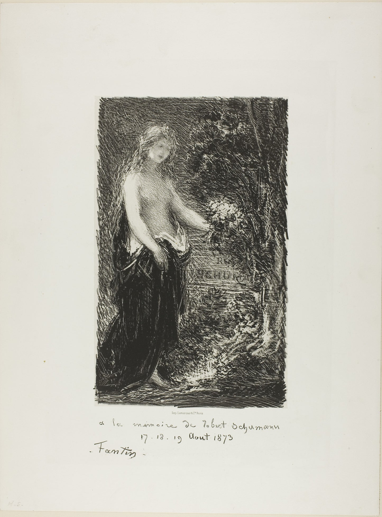 In Memory of Robert Schumann - Henri Fantin-Latour, Poster Print Wall Art