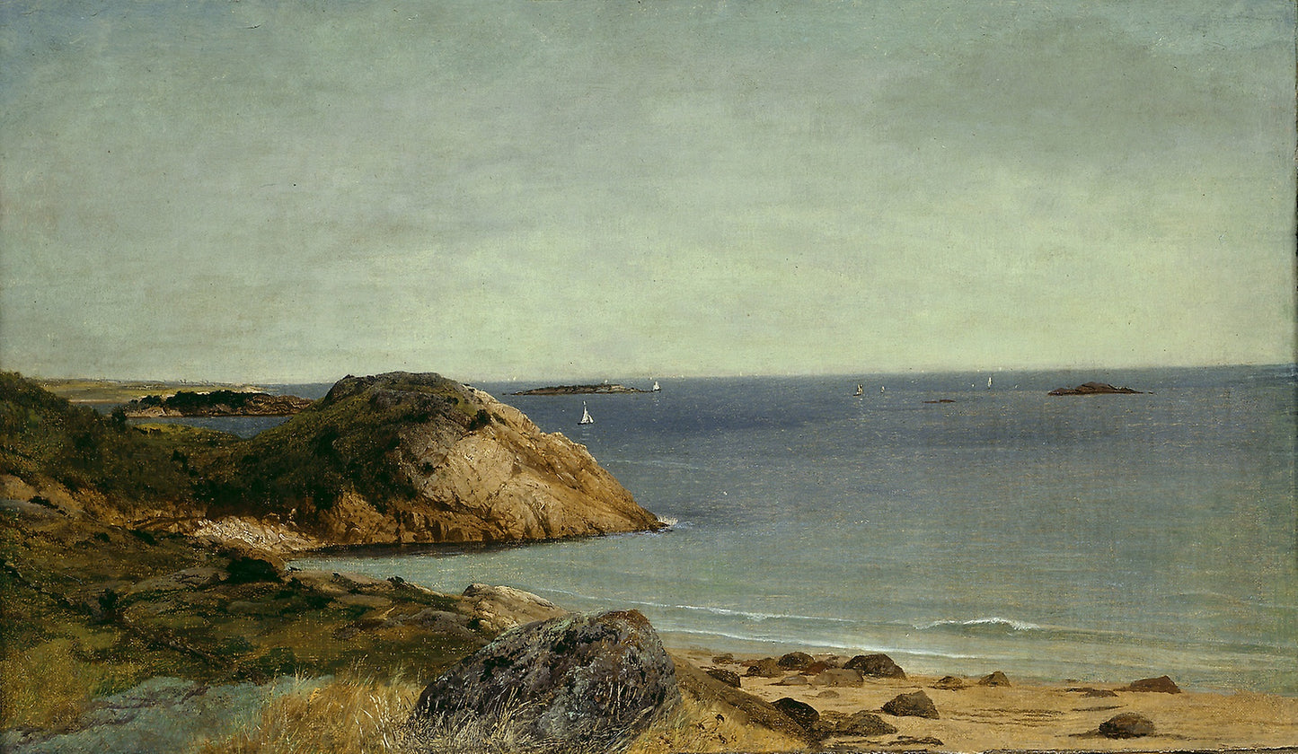 Rocky Coast - John Frederick Kensett, Poster Print Wall Art