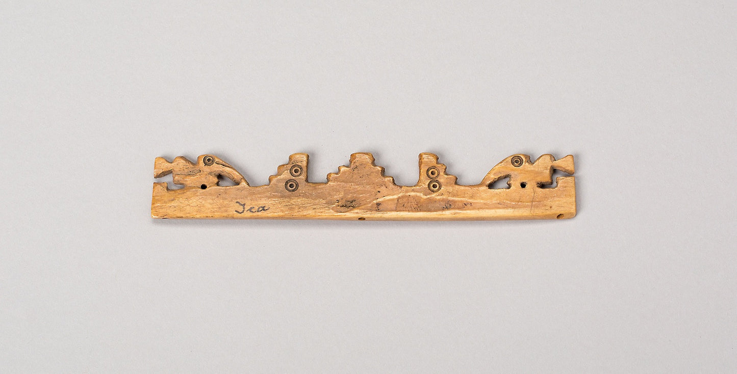 Balance-Beam Scale with Cut-Out Bird and Step Motifs - Possibly Nazca or Ica, Poster Print Wall Art