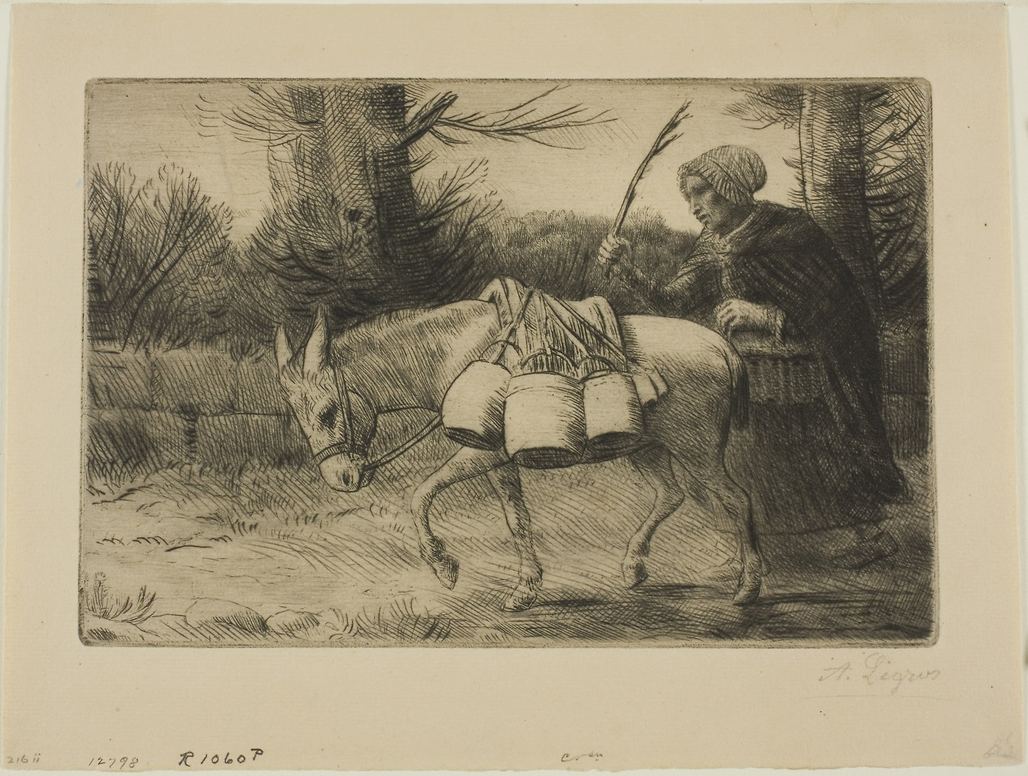 Milkmaid - Alphonse Legros, Poster Print Wall Art