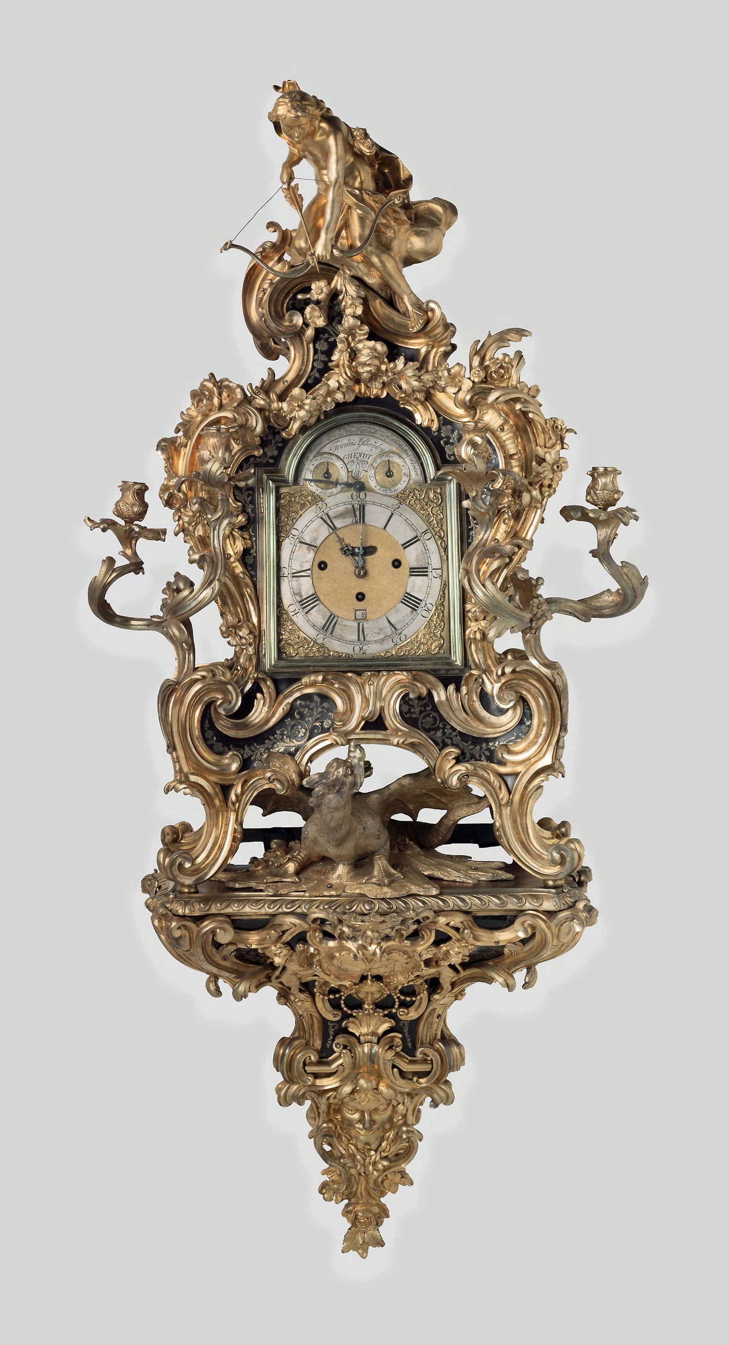 Wall Clock: Case attributed to Jean-Pierre Latz, Poster Print Wall Art