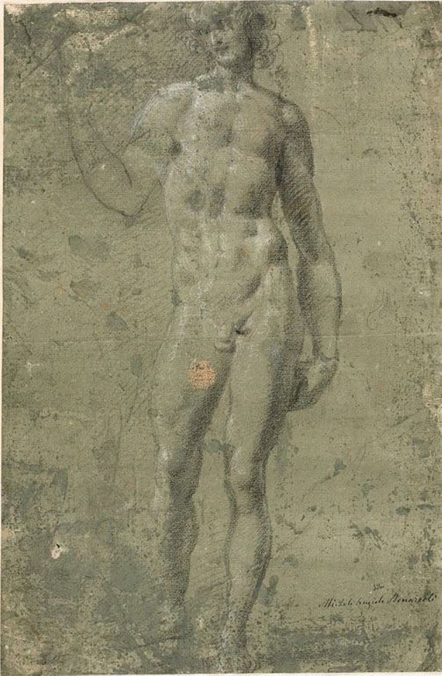 Bacchus (recto); Architectural Sketches (verso): after Michelangelo Buonarroti,16x12"(A3) Poster