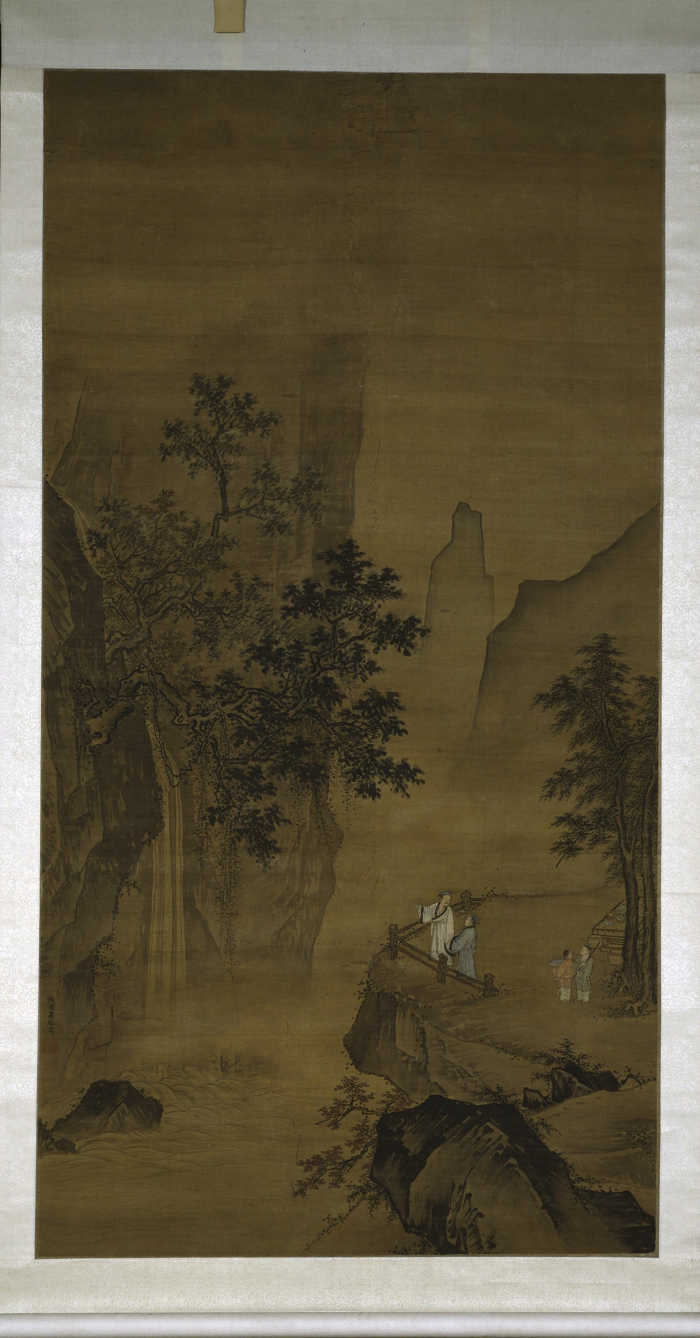 Watching the Waterfall - Xia Kui, Poster Print Wall Art