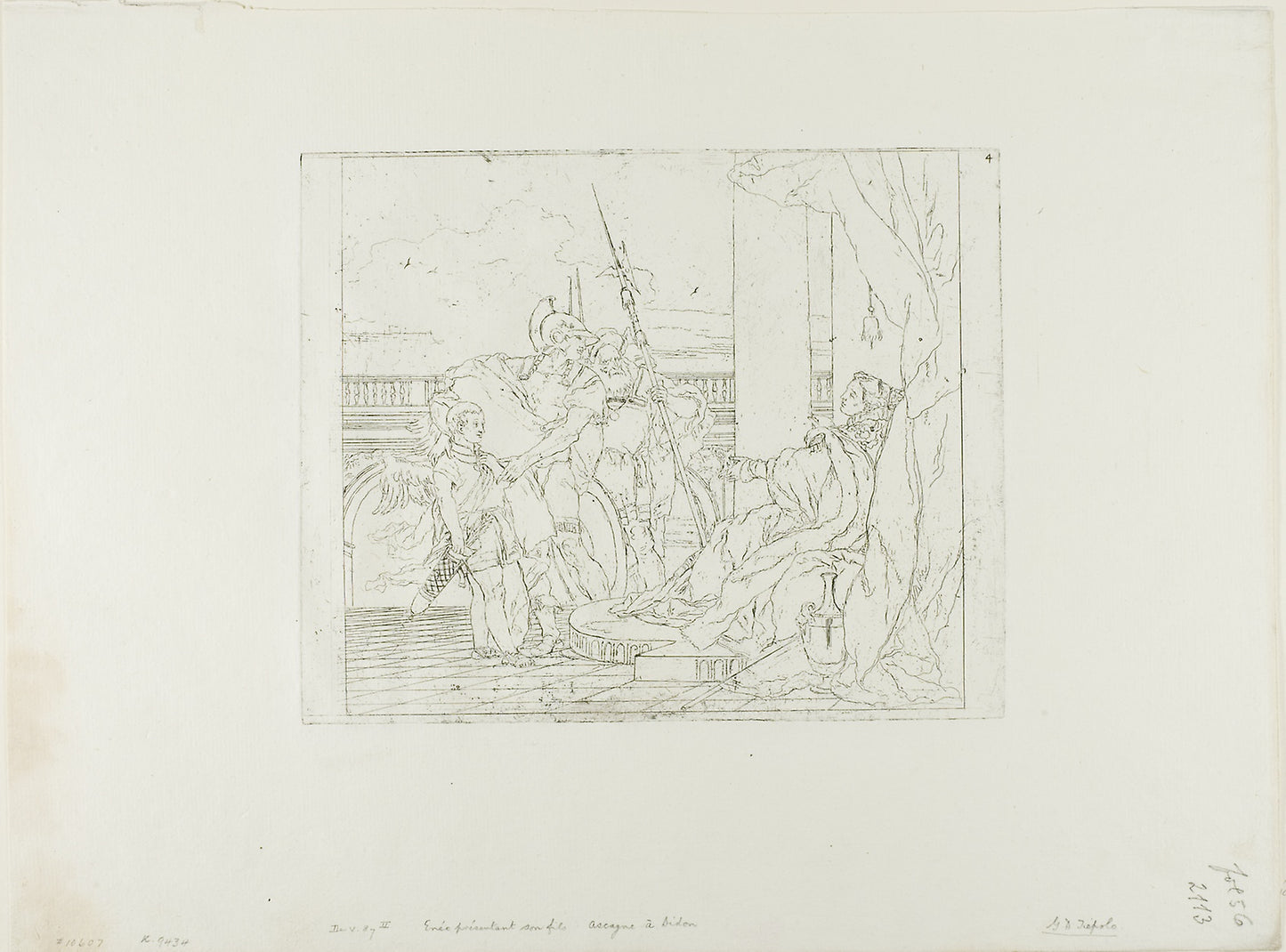 Aeneas Introduces His Son Ascanius to Dido - Giovanni Domenico Tiepolo (Italian, 1727-1804), Poster Print Wall Art