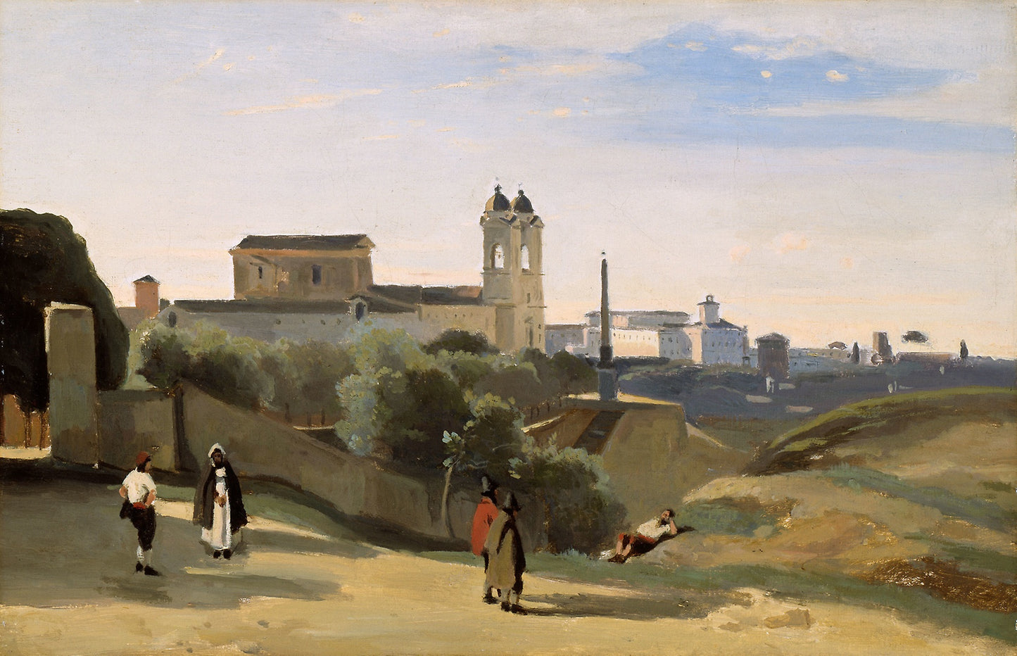 Monte Pincio, Rome - Jean-Baptiste-Camille Corot, Poster Print Wall Art
