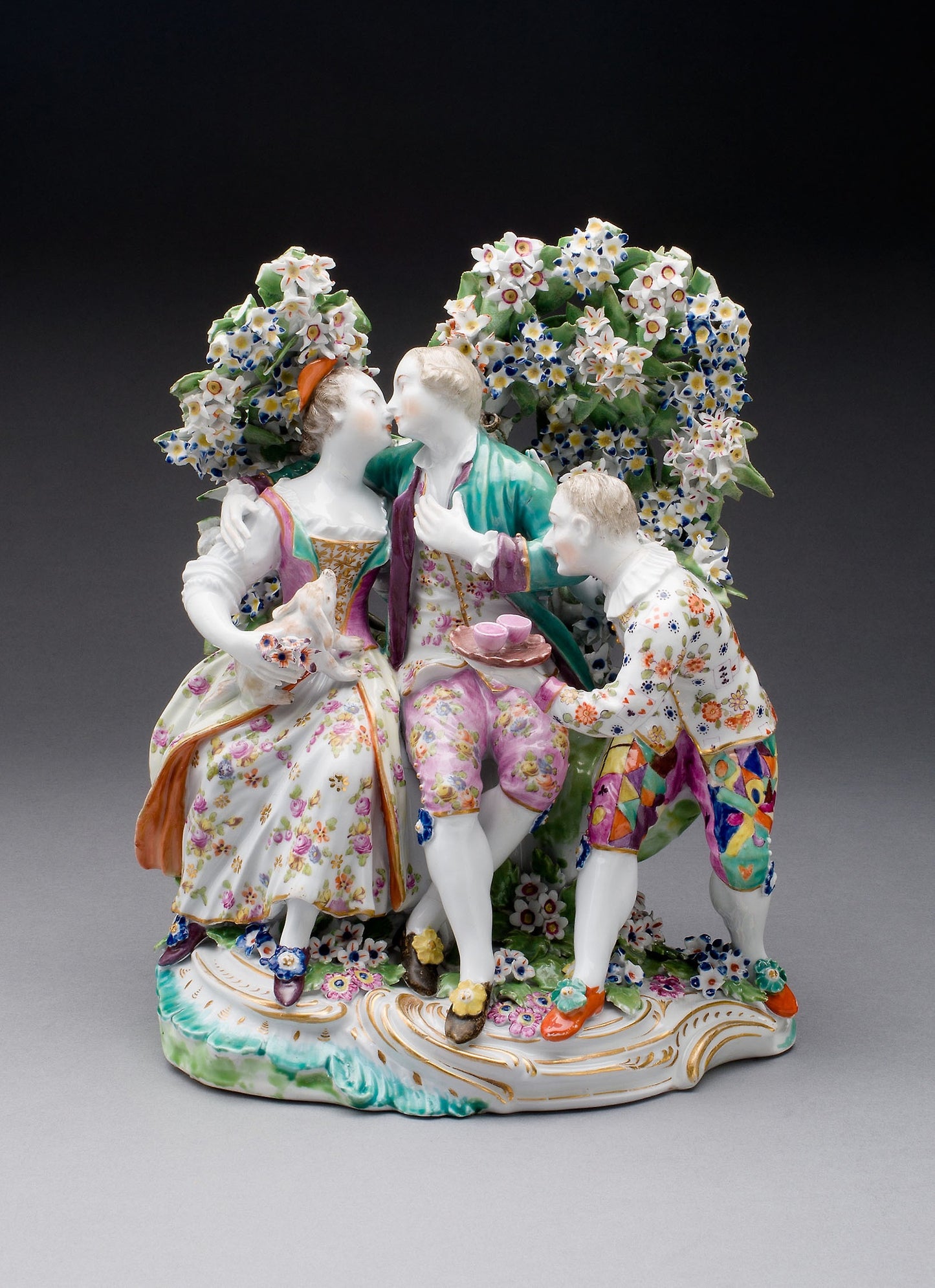 Lovers and Jester - Derby Porcelain Manufactory, Poster Print Wall Art